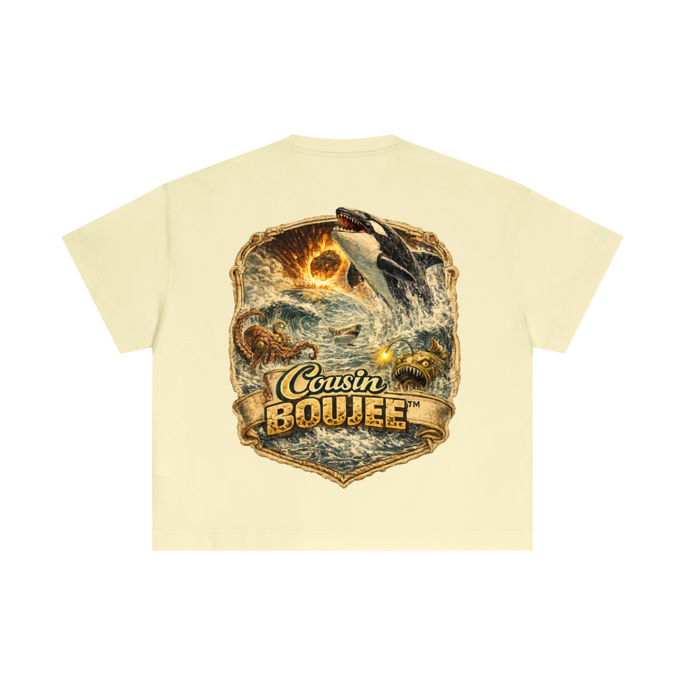 In the end they sea Essential Cotton Boxy T-Shirt