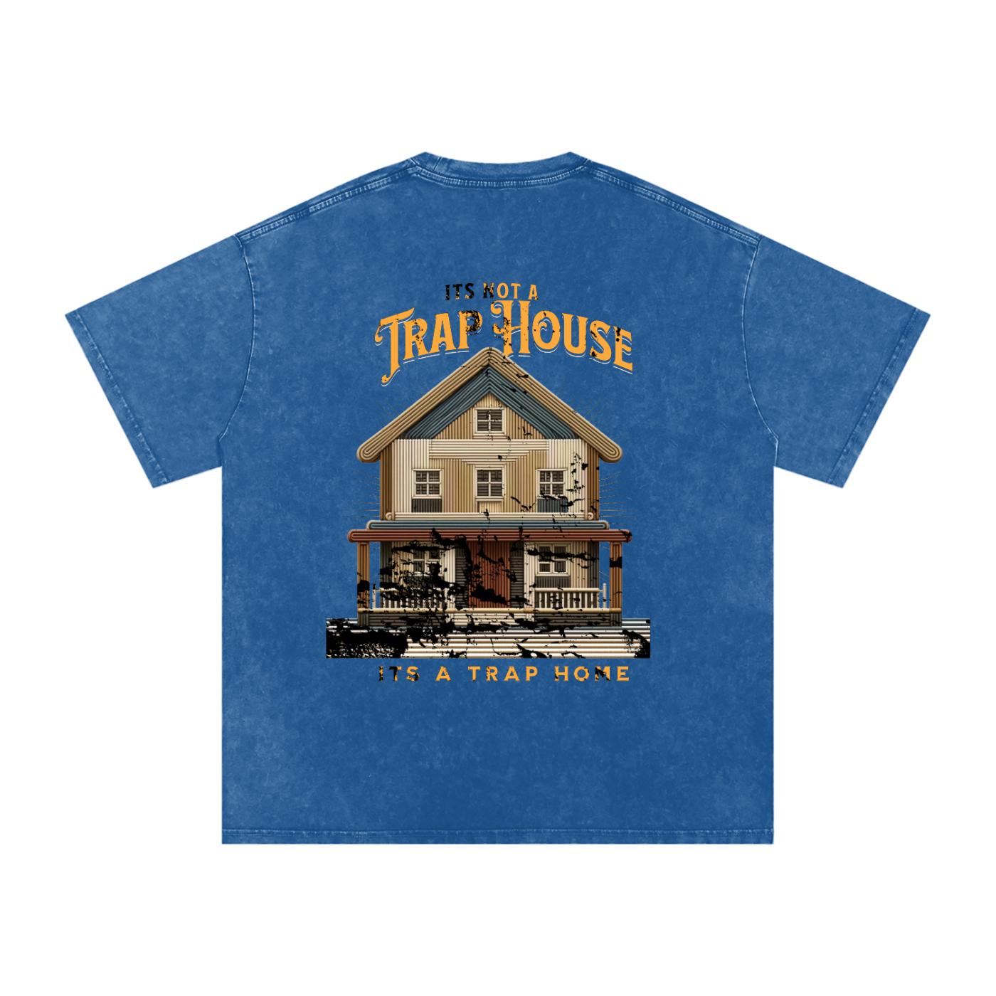 Trap Home Acid Wash Oversize T-Shirt - 250 GSM