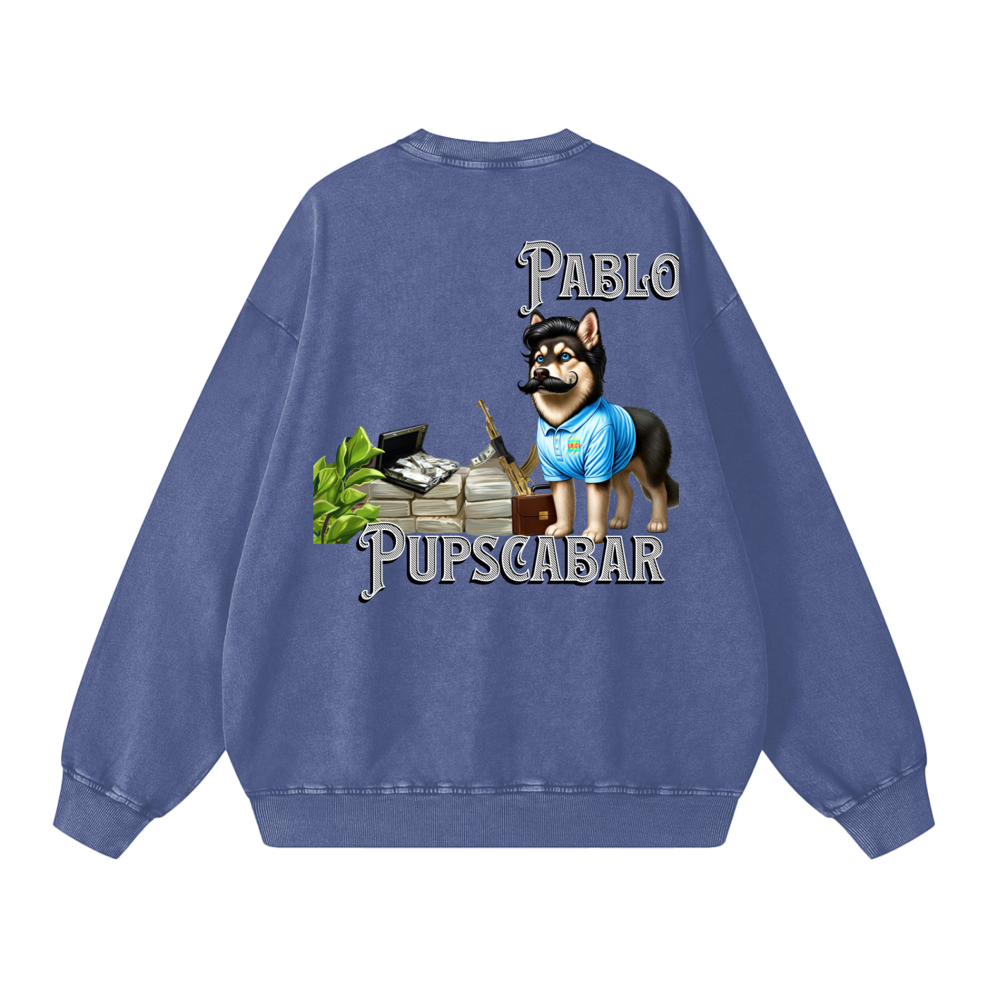 Pablo Pupscabar Acid Wash Oversize Sweatshirt - 360 GSM