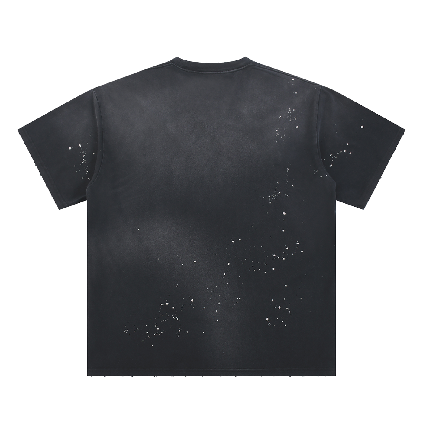 Maui Star Gazer Hand-Frayed Sunfade Paint Splatter T-Shirt