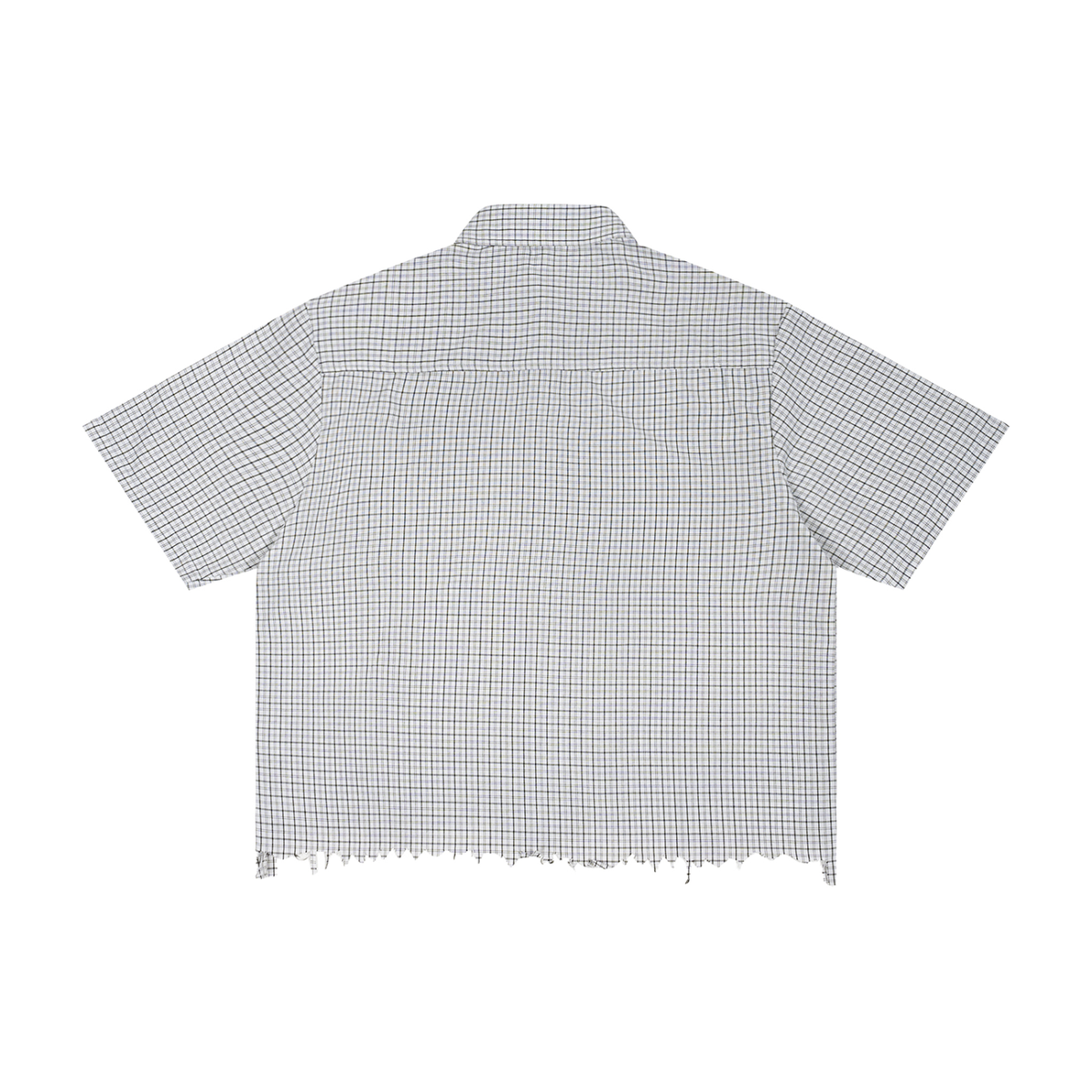 Maui Red Letter Unisex Distressed Plaid Boxy Shirt