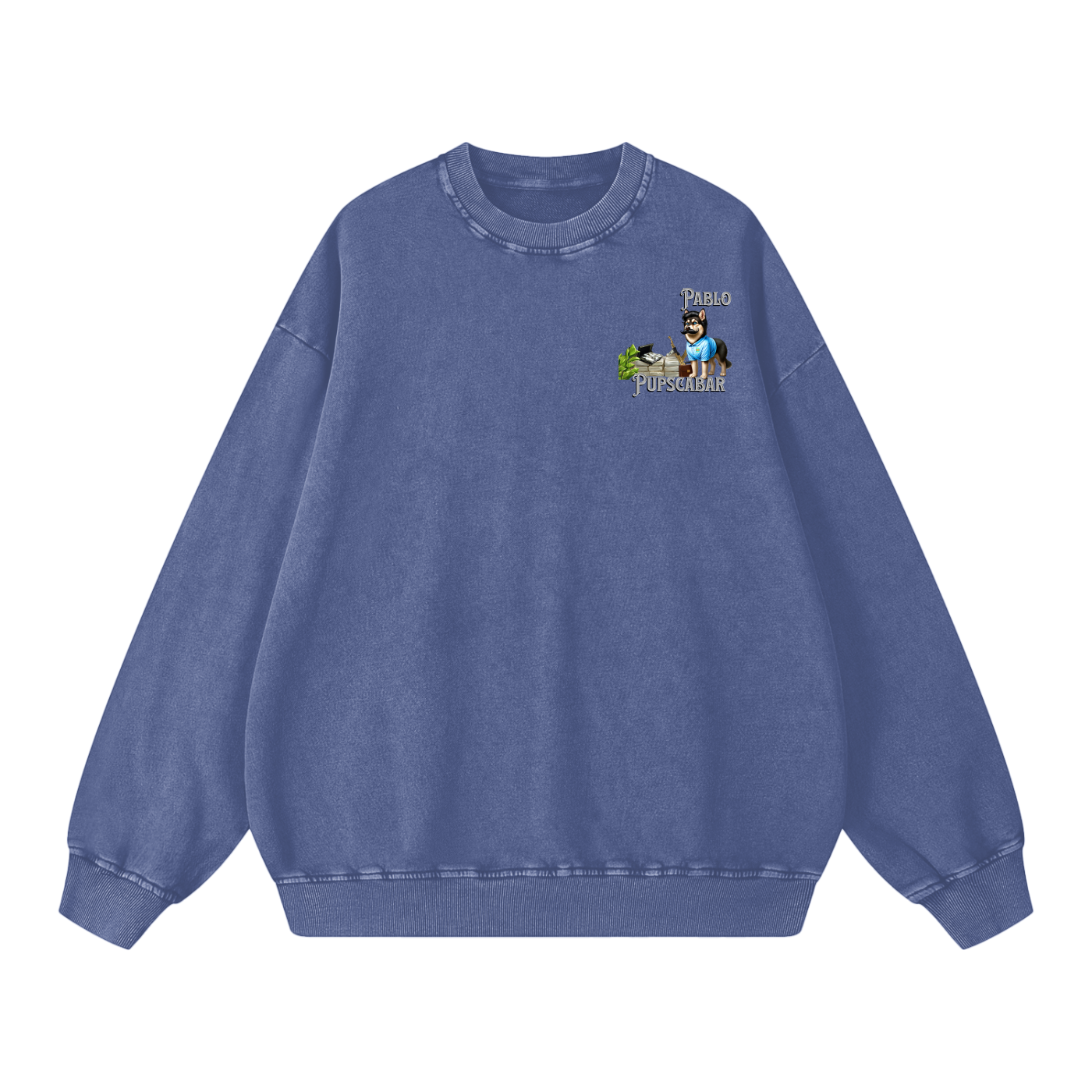 Pablo Pupscabar Acid Wash Oversize Sweatshirt - 360 GSM