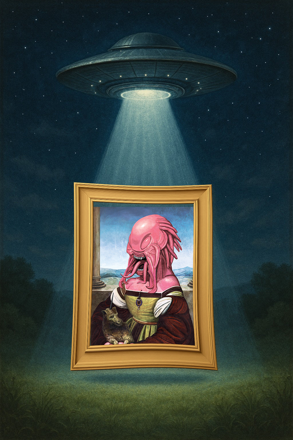 Alien With A Unicorn