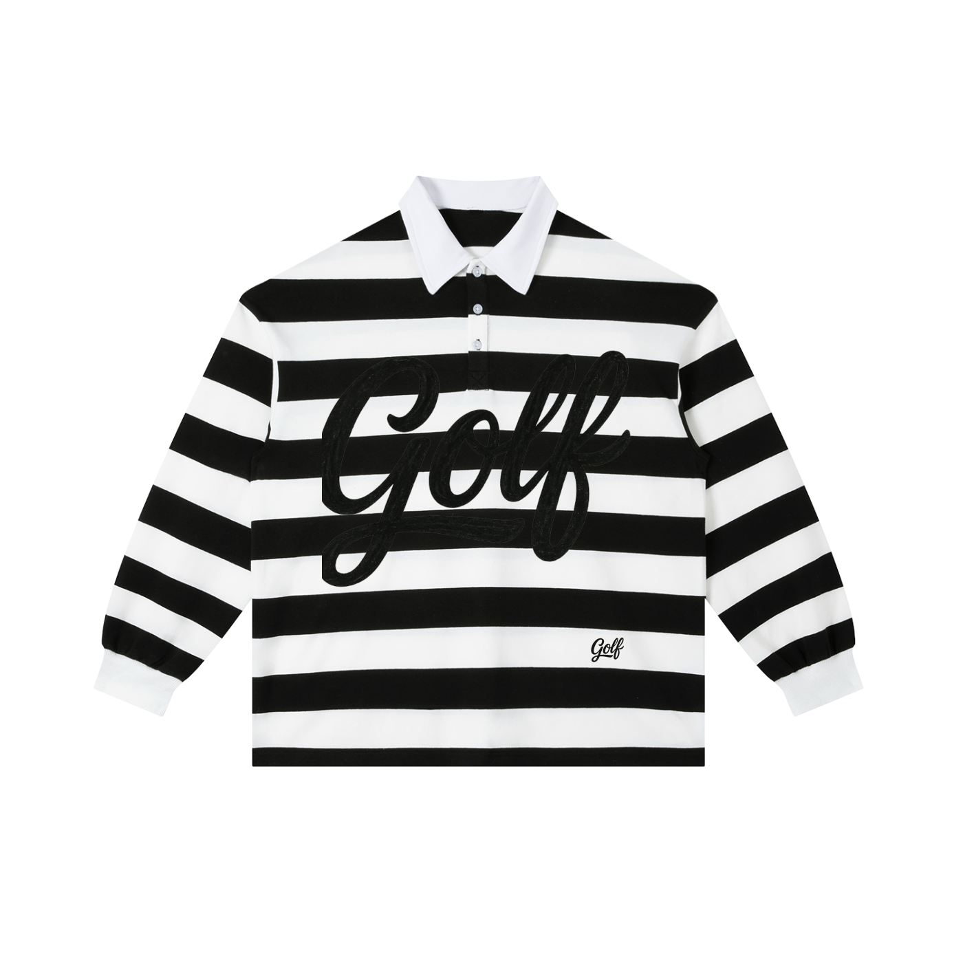 Color Block Stripe Polo Shirt