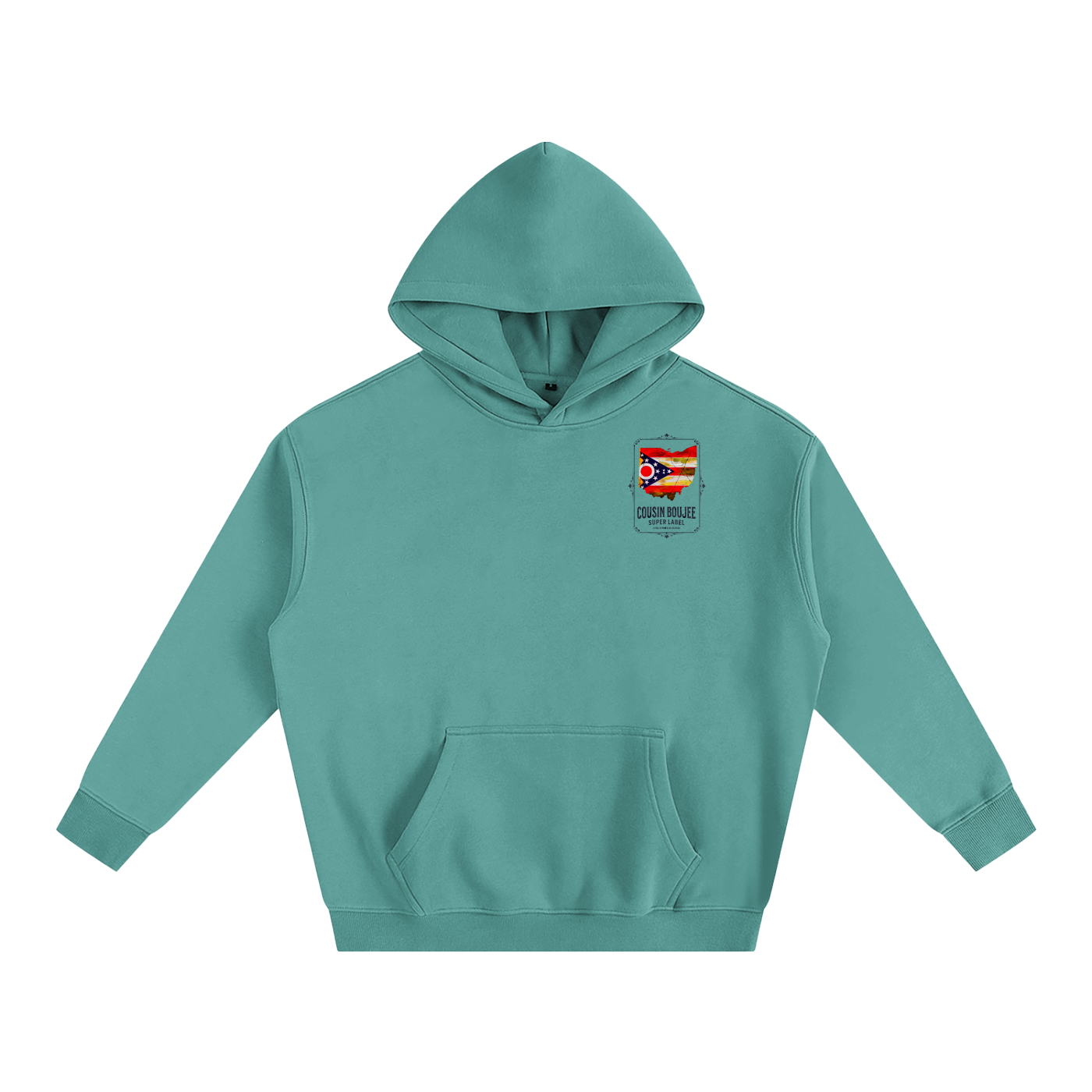 Super Brand Oversize Fleeced Hoodie