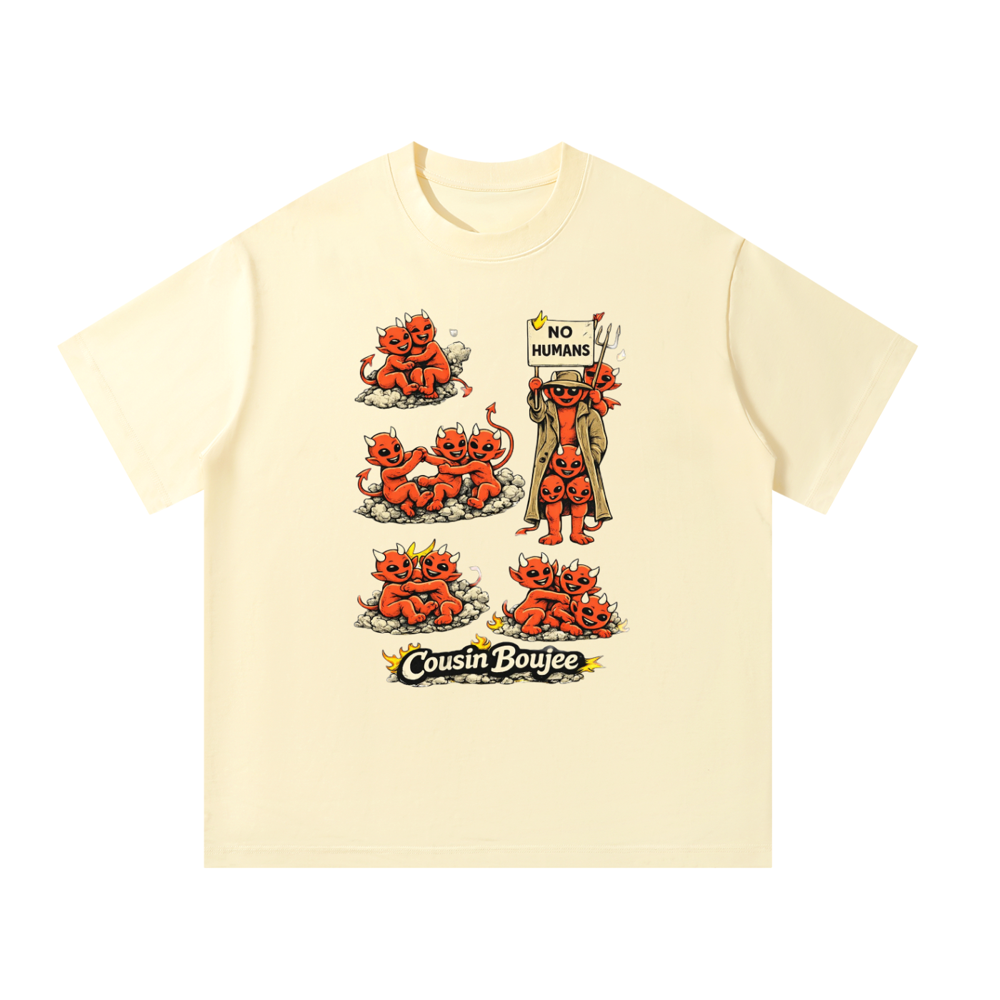 No Humans Unisex Oversized T-Shirt