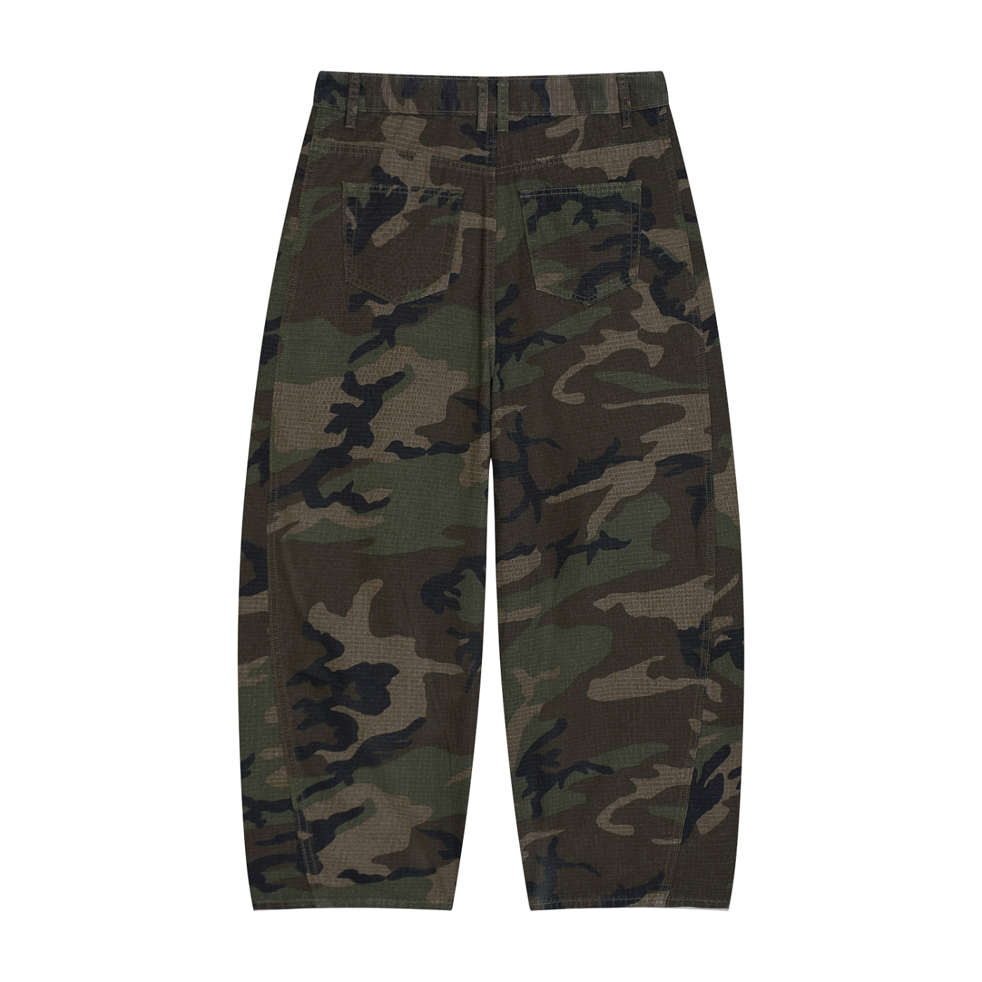 Cousin Boujee TM Logo Men’s Camo Barrel Leg Cargo Pants