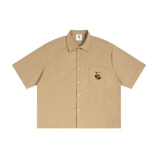 Lahaina Famous Poke Bowl Unisex Boxy Heavyweight Short Sleeve Shirt