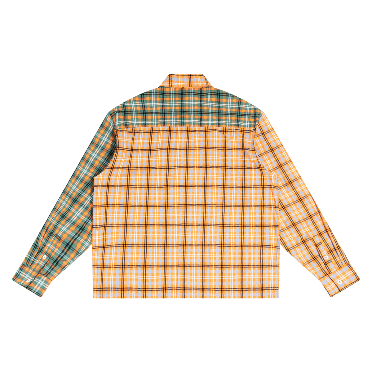 Cousin Boujee Flannel Unisex Oversized Plaid Color Block Shirt