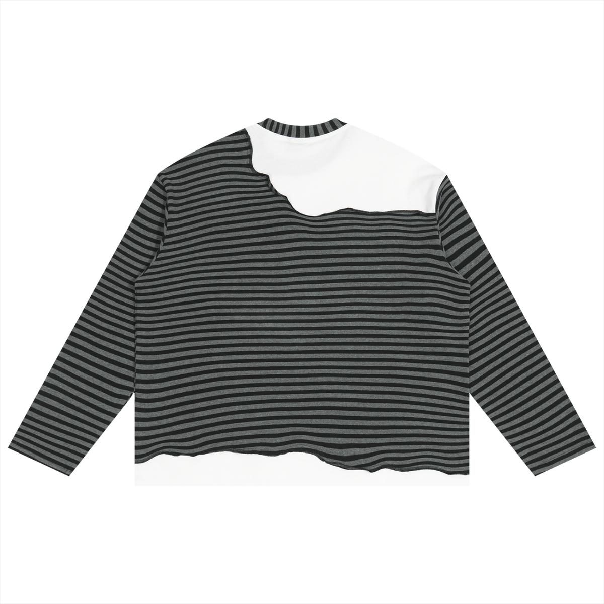 Lovers Love Ohio Unisex Striped Panel Boxy Long Sleeve T-Shirt