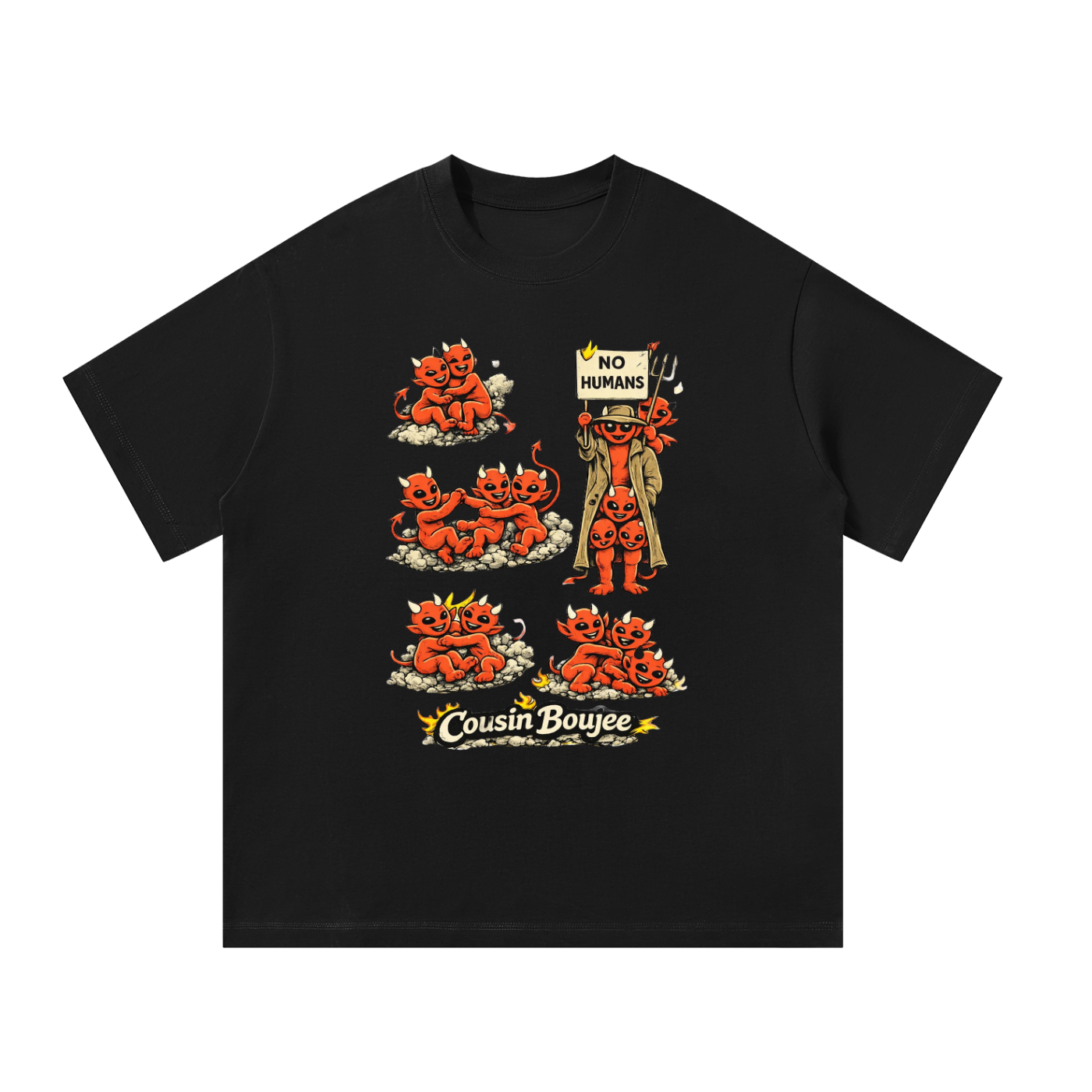 No Humans Unisex Oversized T-Shirt