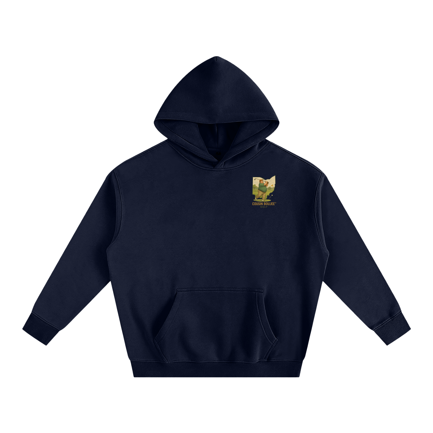 Average Schmoe Golfing Oversize Fleeced Hoodie