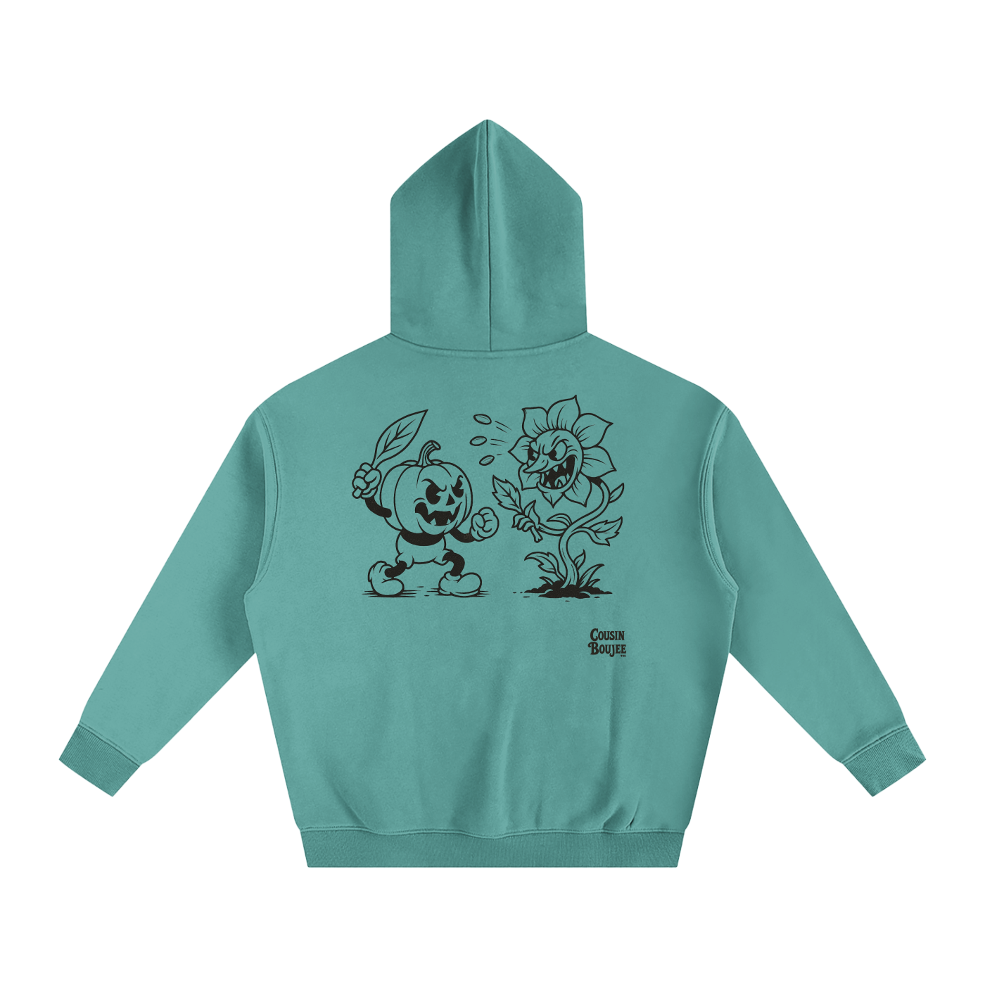 Spooky Halloween Oversize Fleeced Hoodie