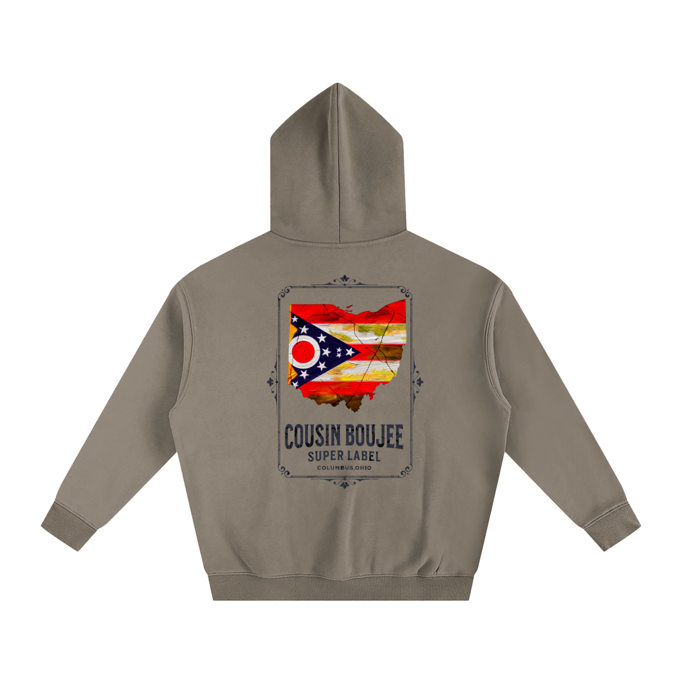 Super Brand Oversize Fleeced Hoodie