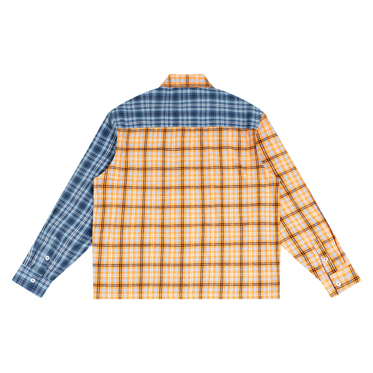 Cousin Boujee Flannel Unisex Oversized Plaid Color Block Shirt