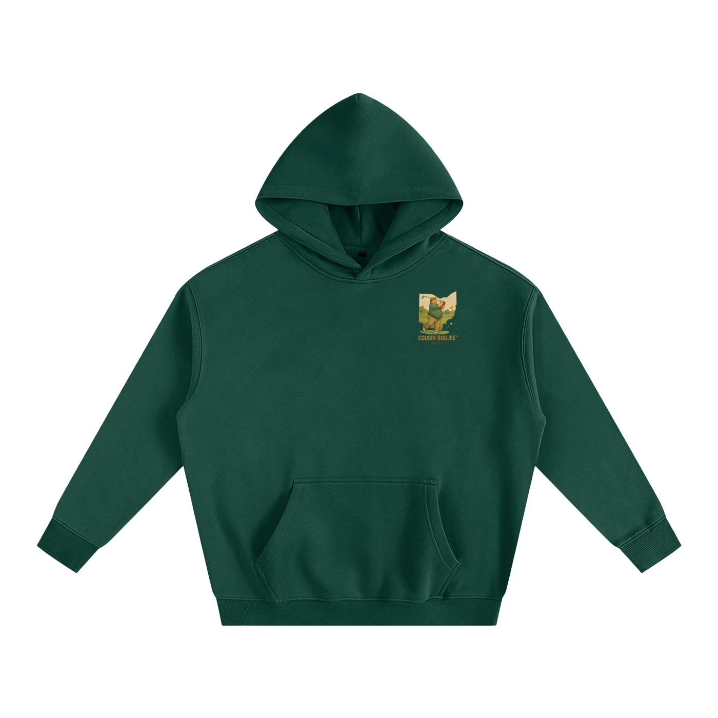 Average Schmoe Golfing Oversize Fleeced Hoodie