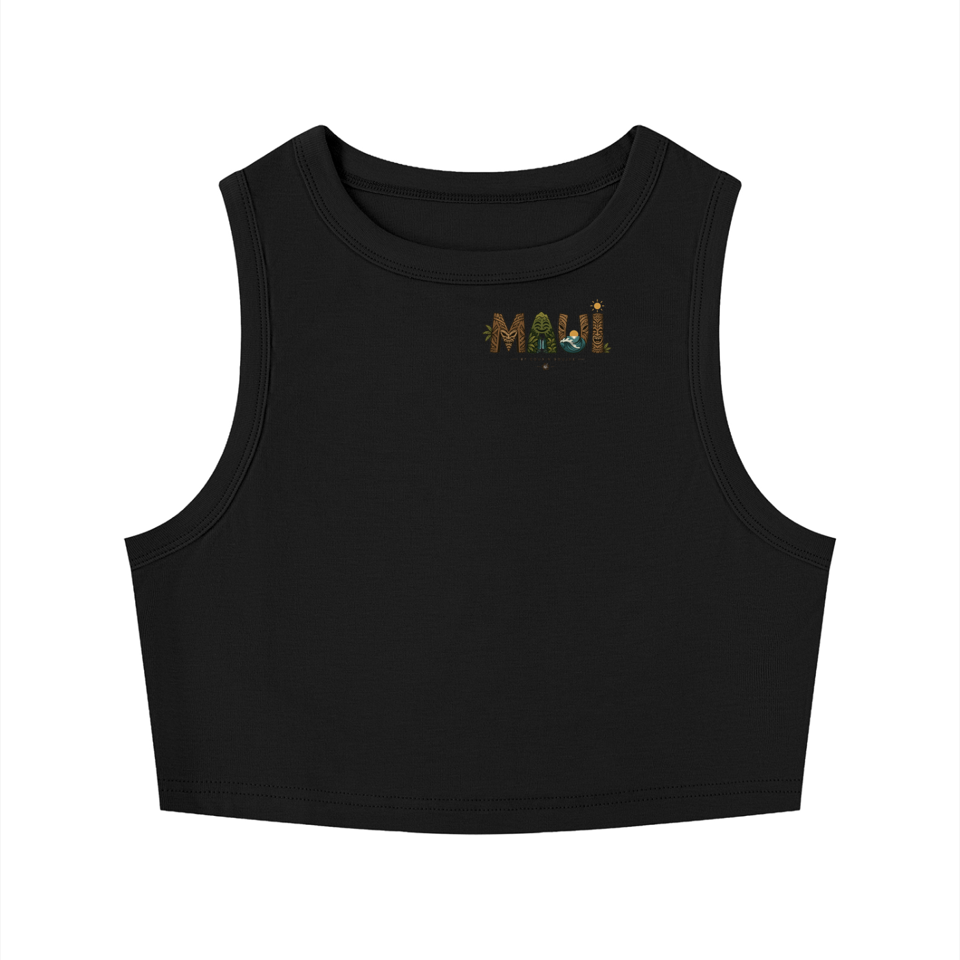 Women's Tight Crewneck Crop Tank Top