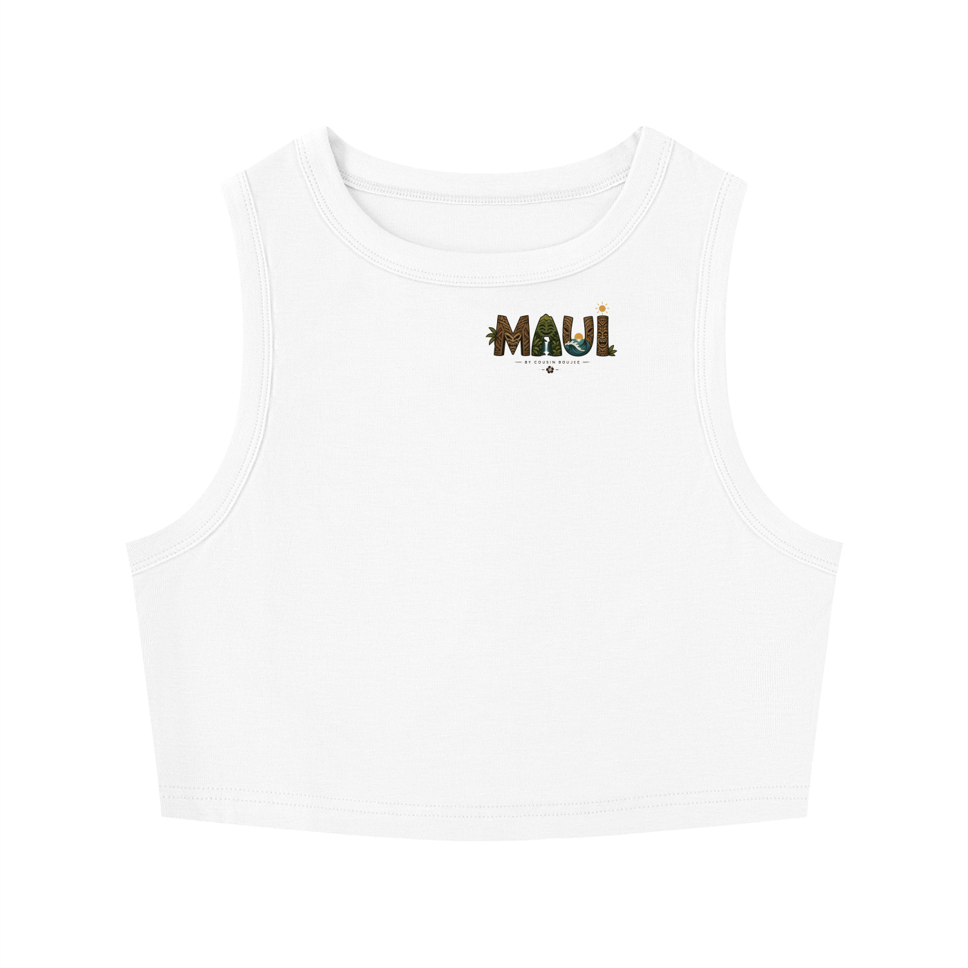 Women's Tight Crewneck Crop Tank Top