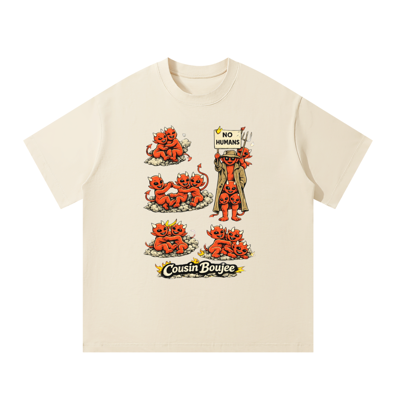 No Humans Unisex Oversized T-Shirt