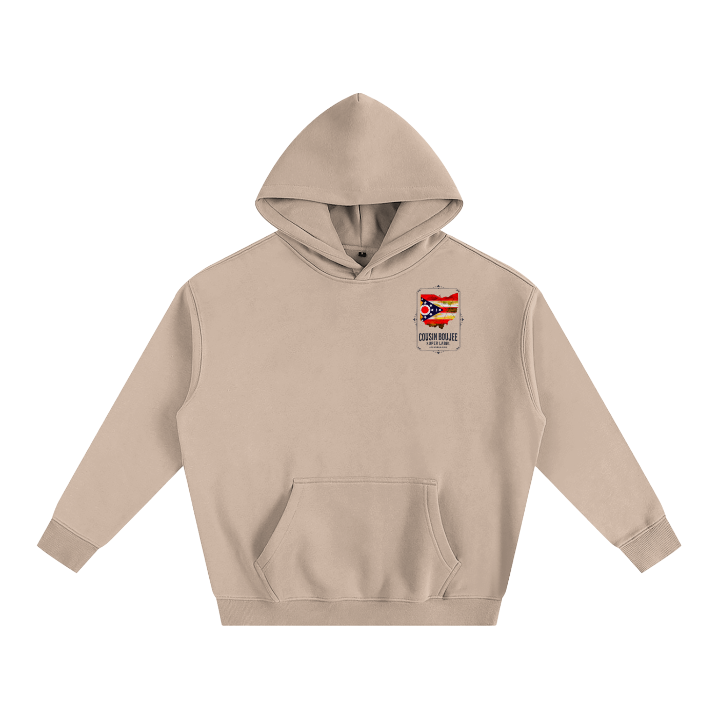 Super Brand Oversize Fleeced Hoodie