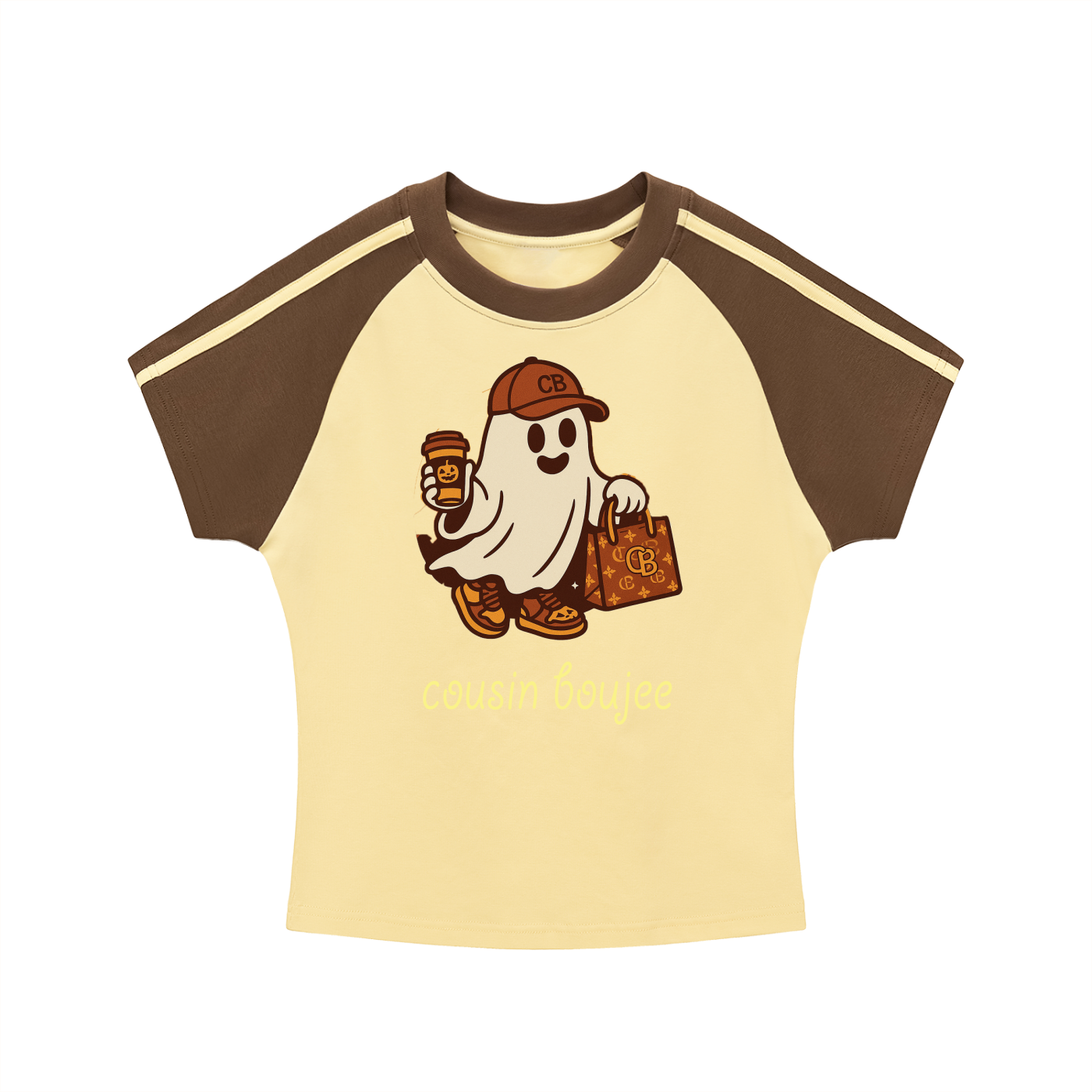 Contrast Stripes Bodycon Raglan  Sleeve T-Shirt