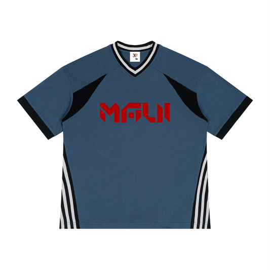 Maui beach Jersey Unisex Color Block V-Neck T-Shirt