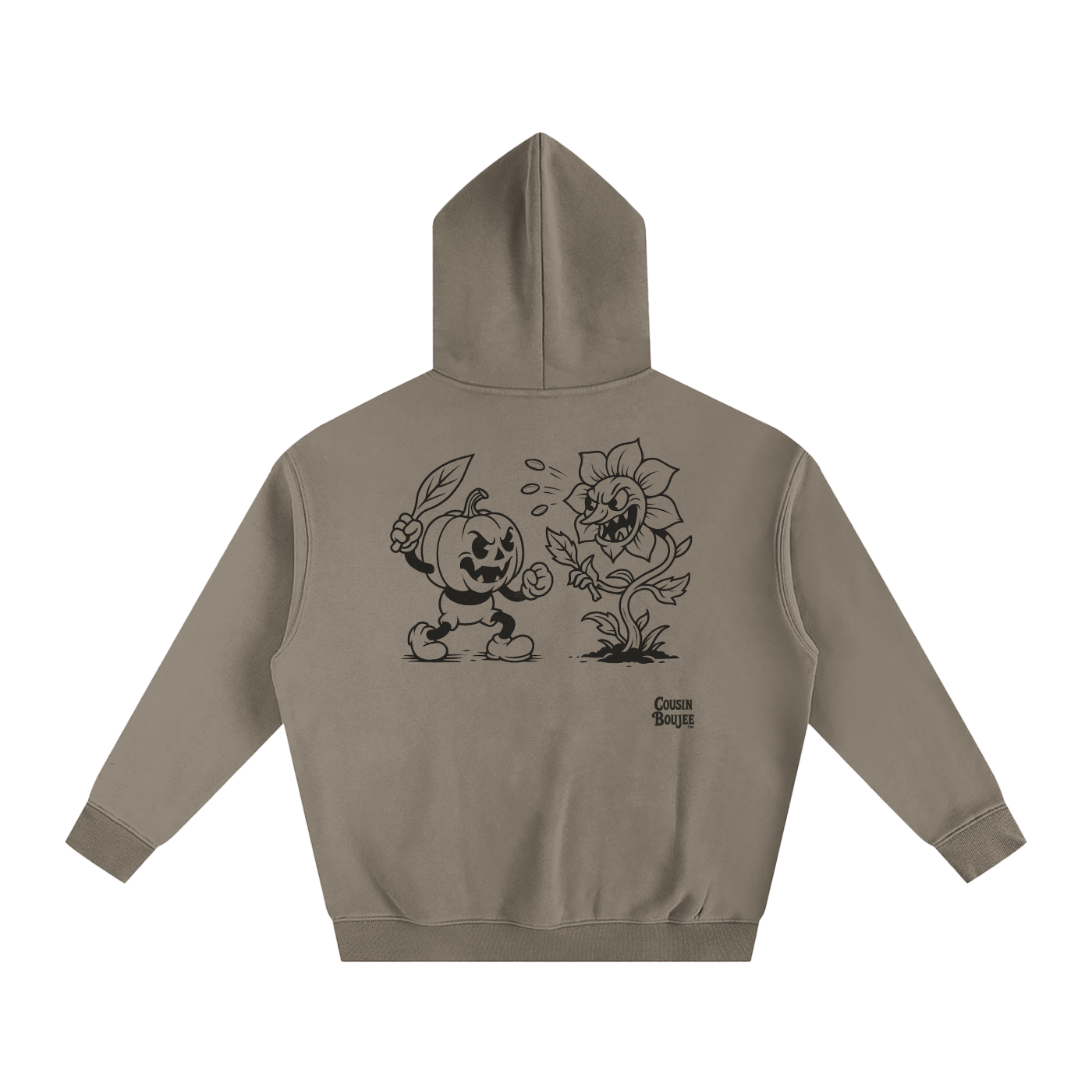 Spooky Halloween Oversize Fleeced Hoodie