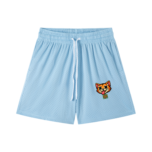 Mesh Drawstring Shorts