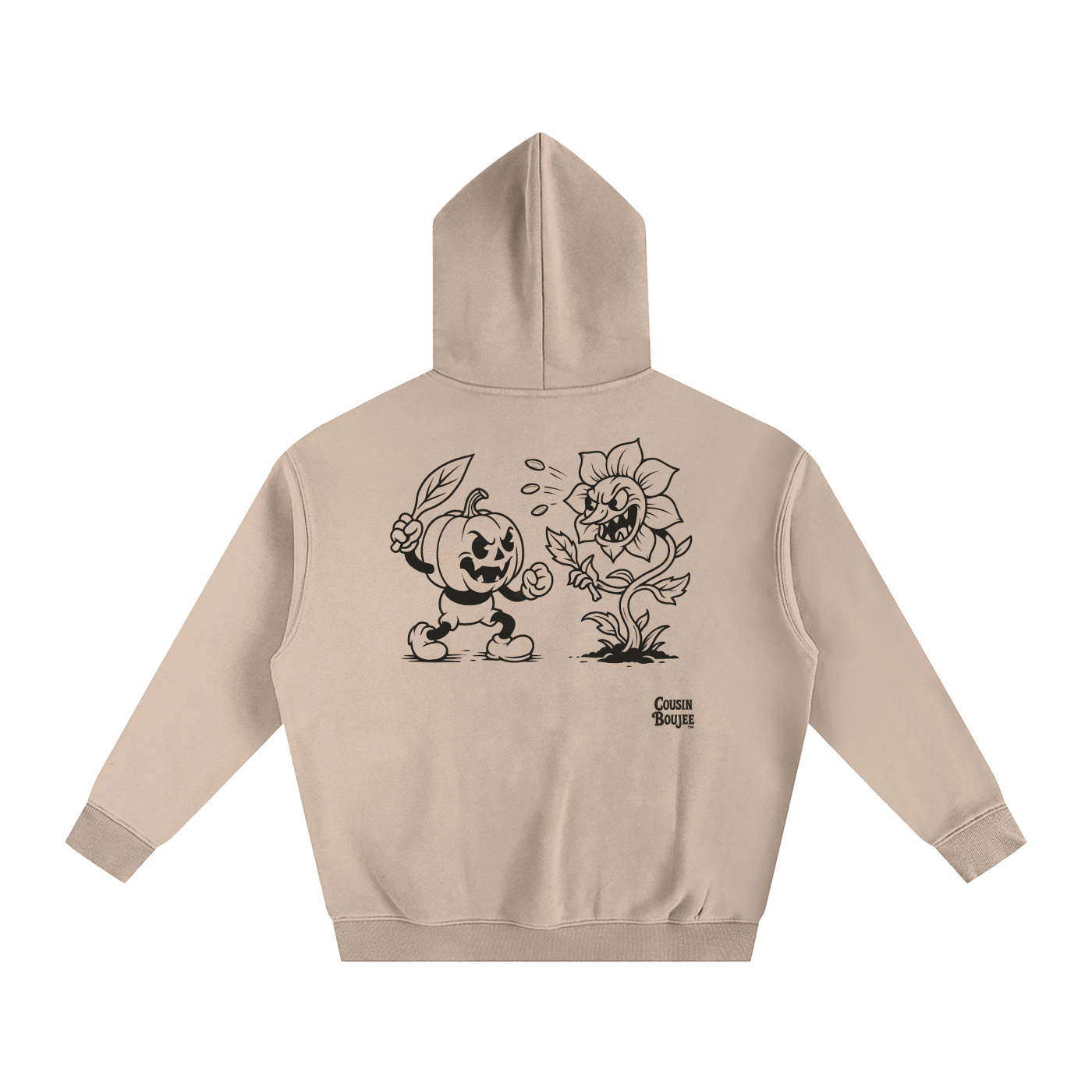 Spooky Halloween Oversize Fleeced Hoodie