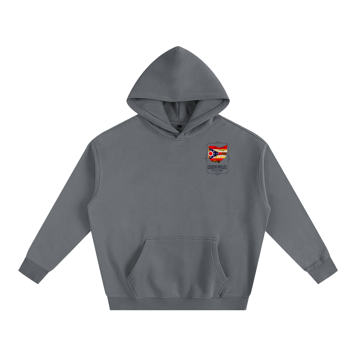 Super Brand Oversize Fleeced Hoodie