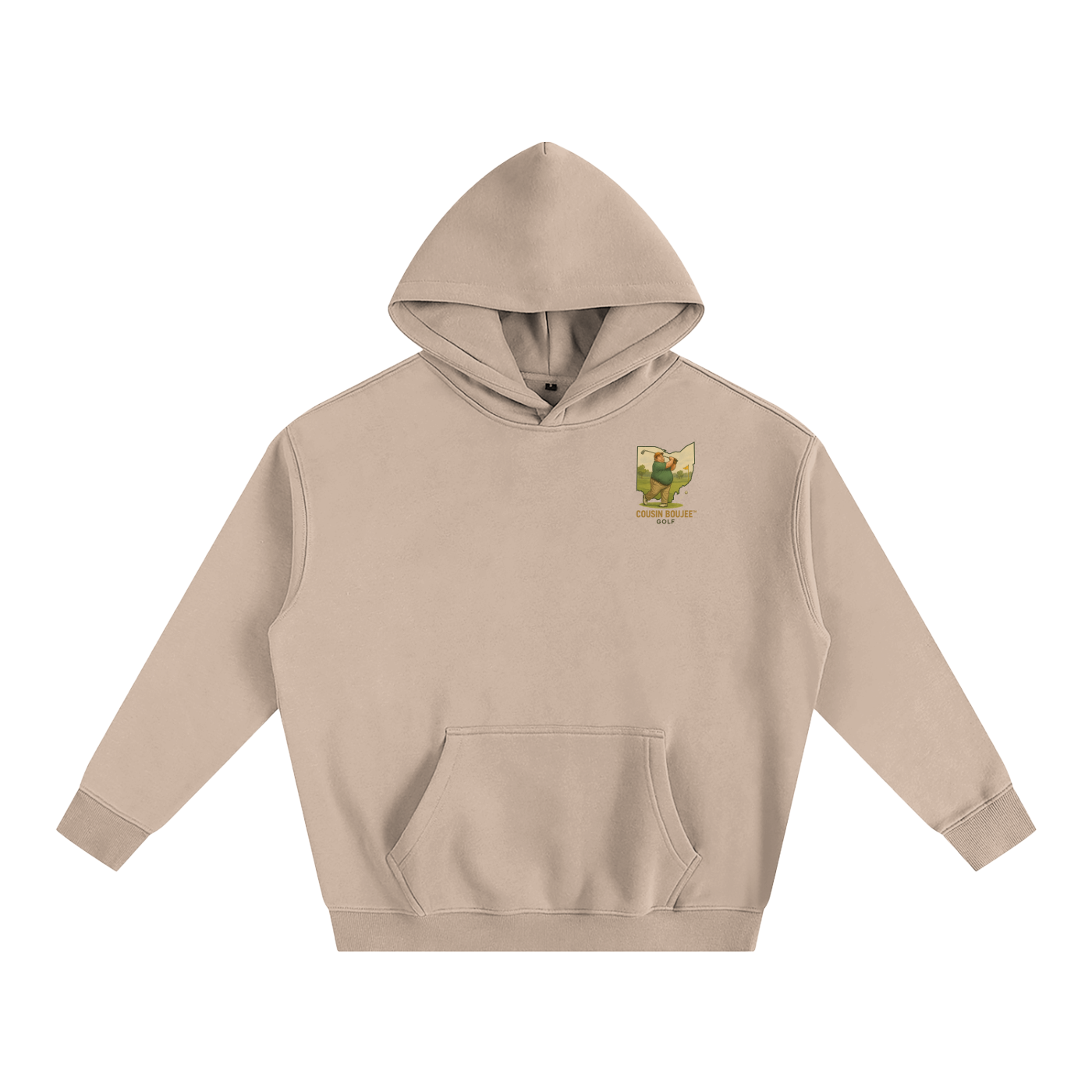 Average Schmoe Golfing Oversize Fleeced Hoodie