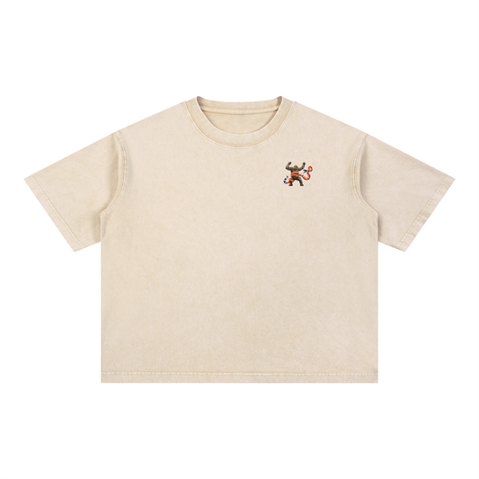 Mineral Wash Boxy Cotton T-Shirt