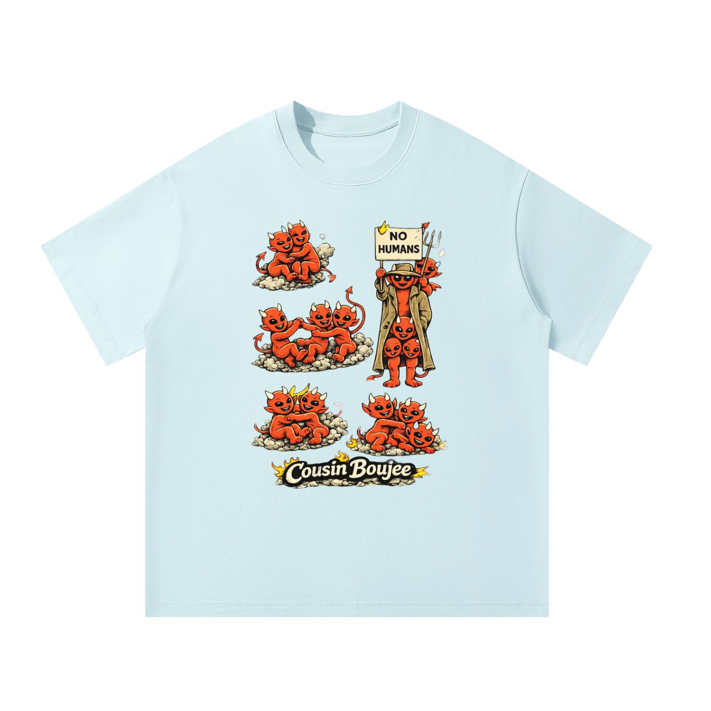 No Humans Unisex Oversized T-Shirt