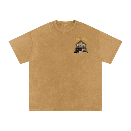 Trap Home Acid Wash Oversize T-Shirt - 250 GSM