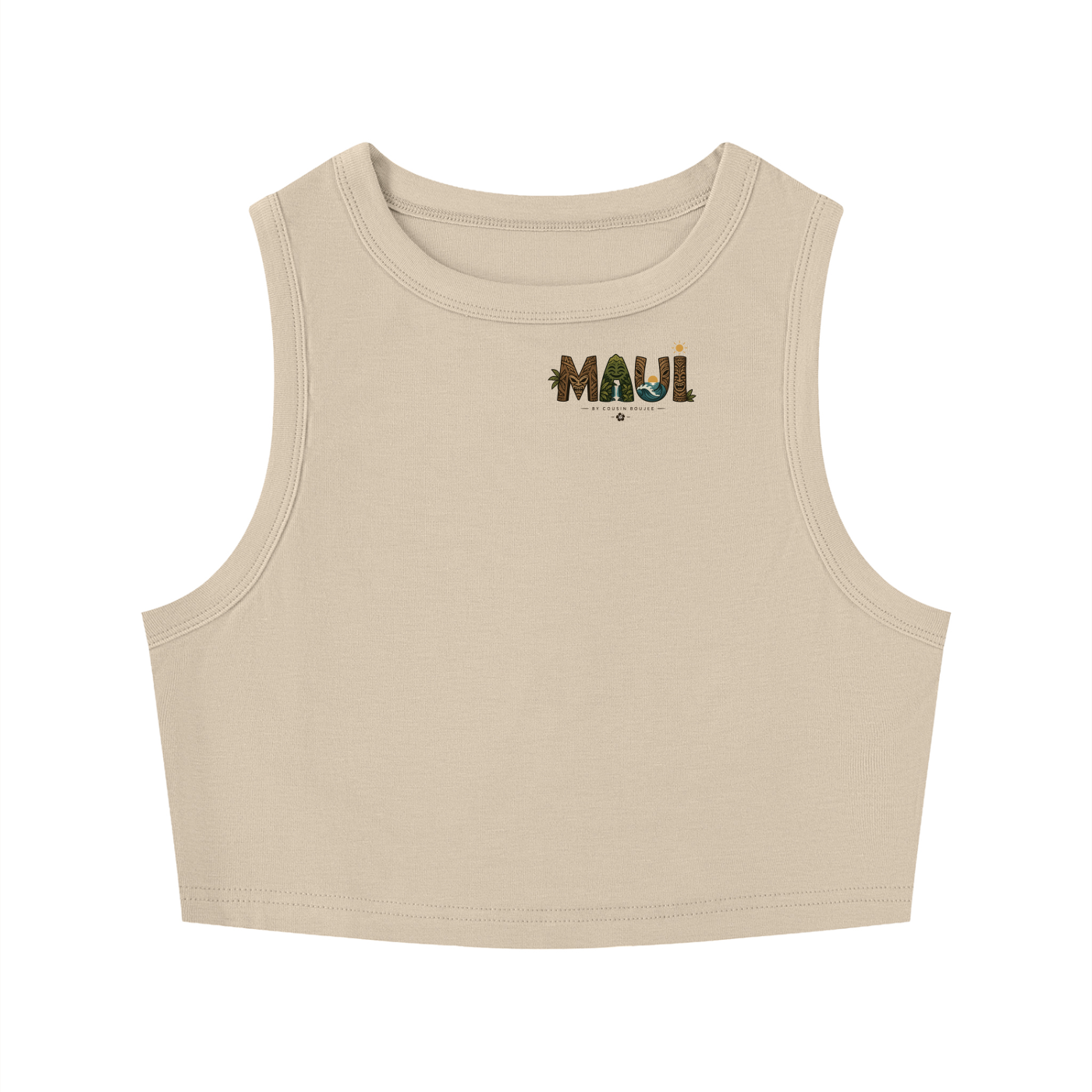 Women's Tight Crewneck Crop Tank Top