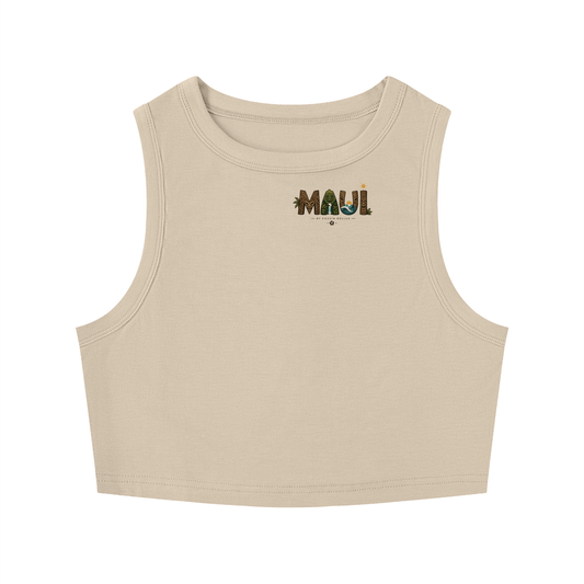 Women's Tight Crewneck Crop Tank Top