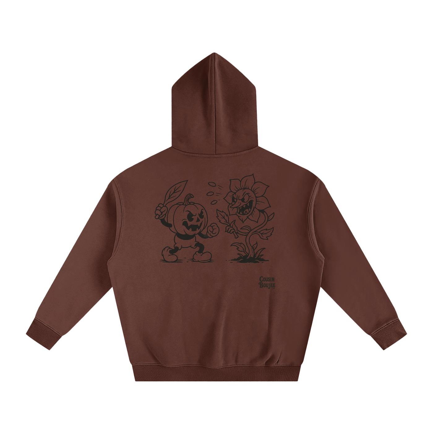 Spooky Halloween Oversize Fleeced Hoodie