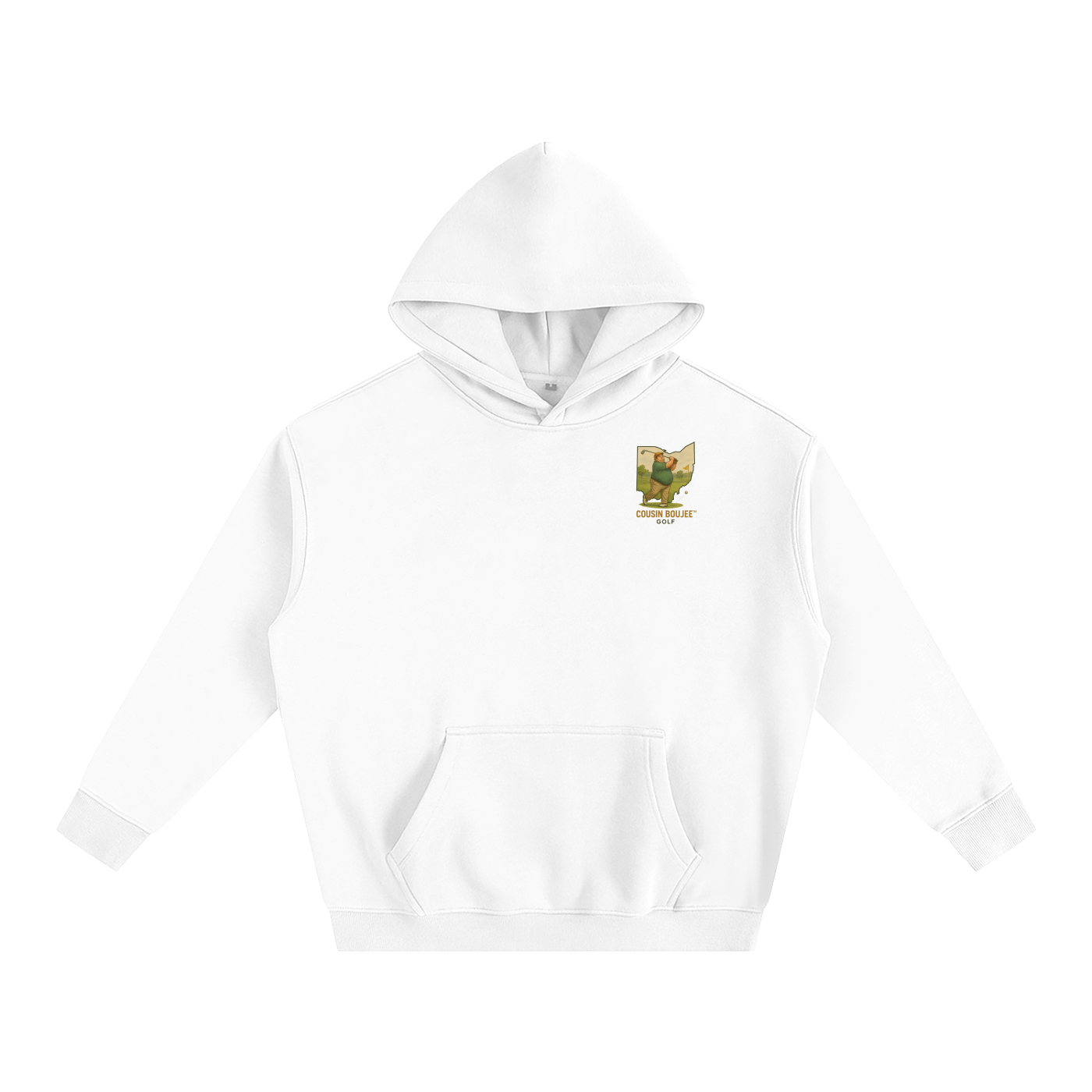 Average Schmoe Golfing Oversize Fleeced Hoodie