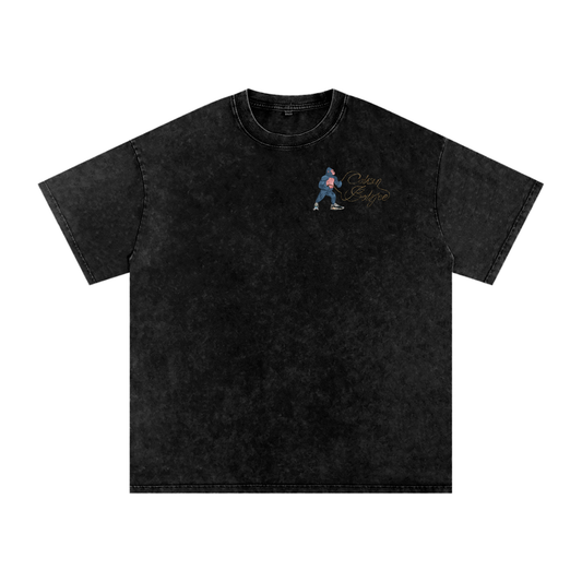 Battle Rope Ape Acid Wash Oversize T-Shirt - 250 GSM