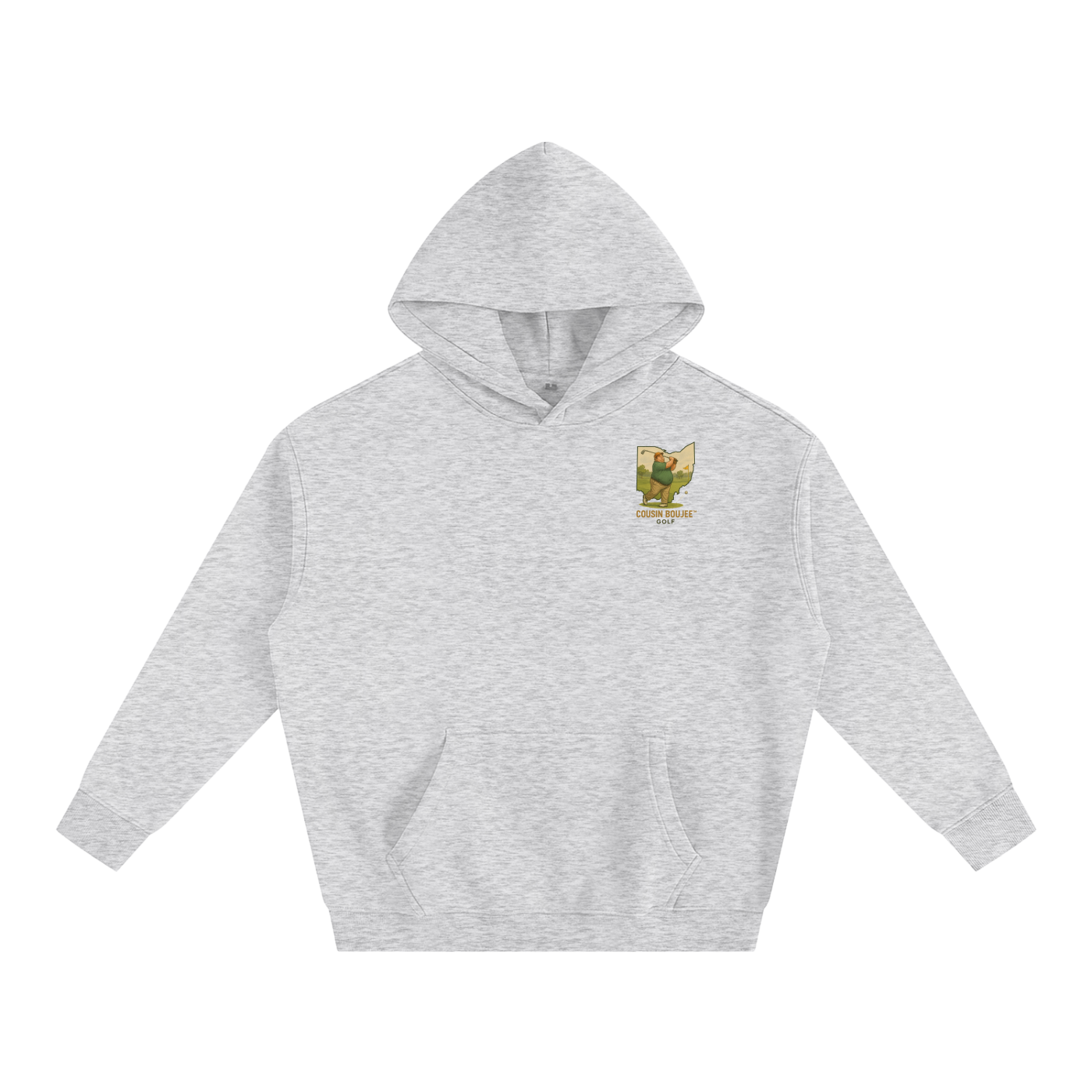 Average Schmoe Golfing Oversize Fleeced Hoodie