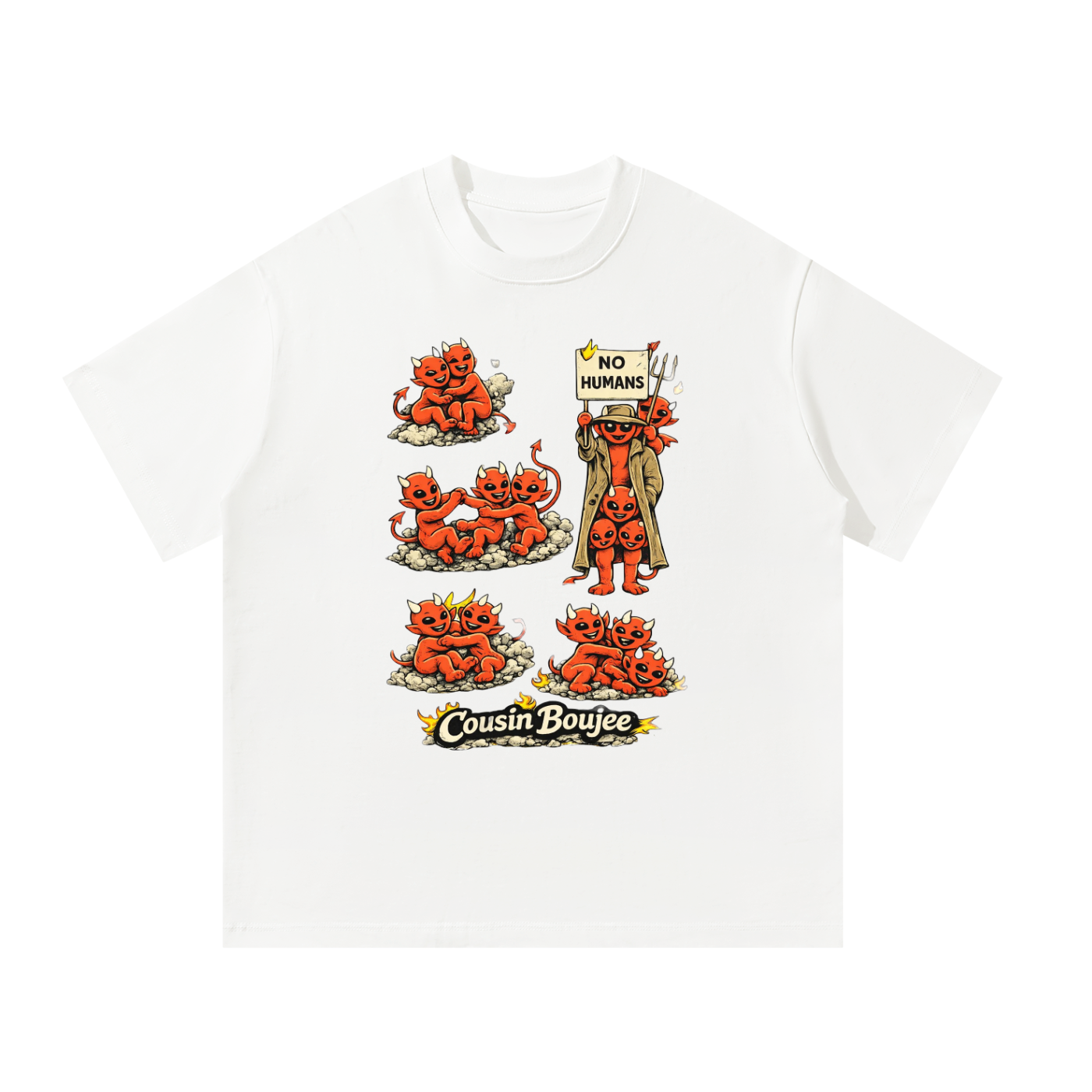 No Humans Unisex Oversized T-Shirt