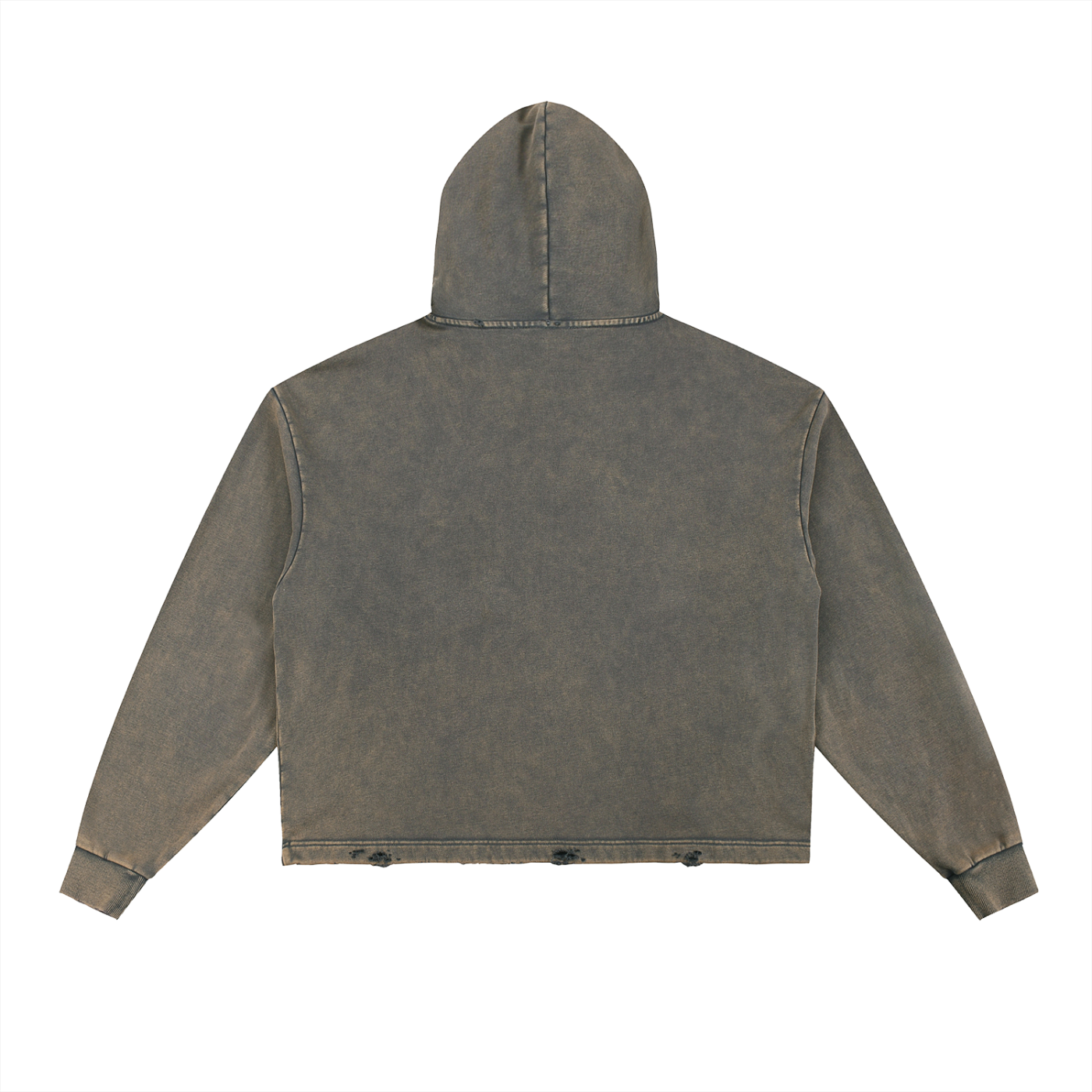 JawsSavesPaws Vintage Washed Frayed-Hem Hoodie