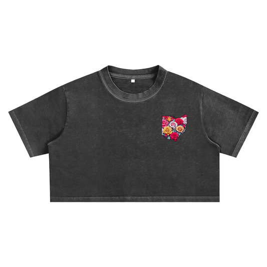 Snow Washed Crop Top