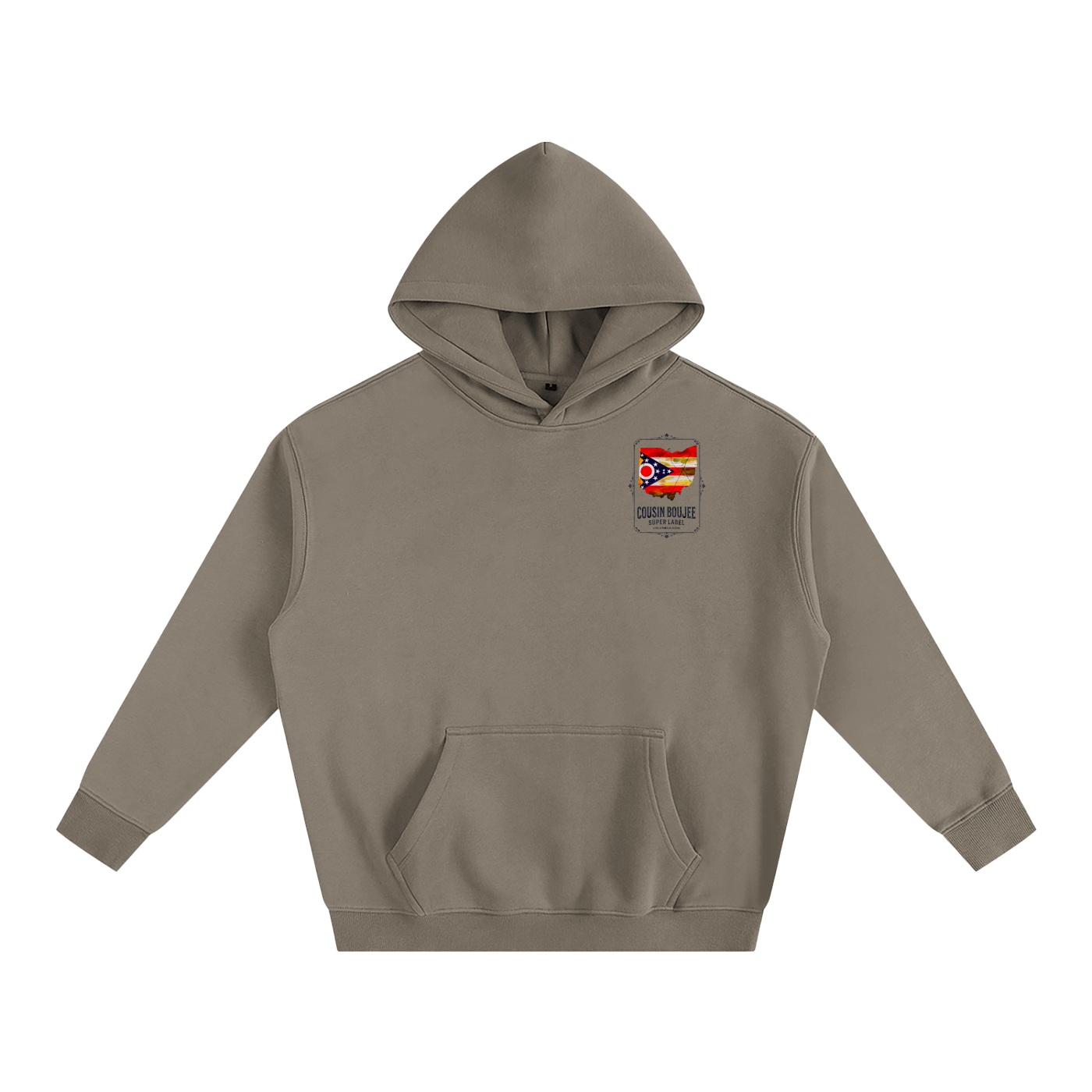 Super Brand Oversize Fleeced Hoodie