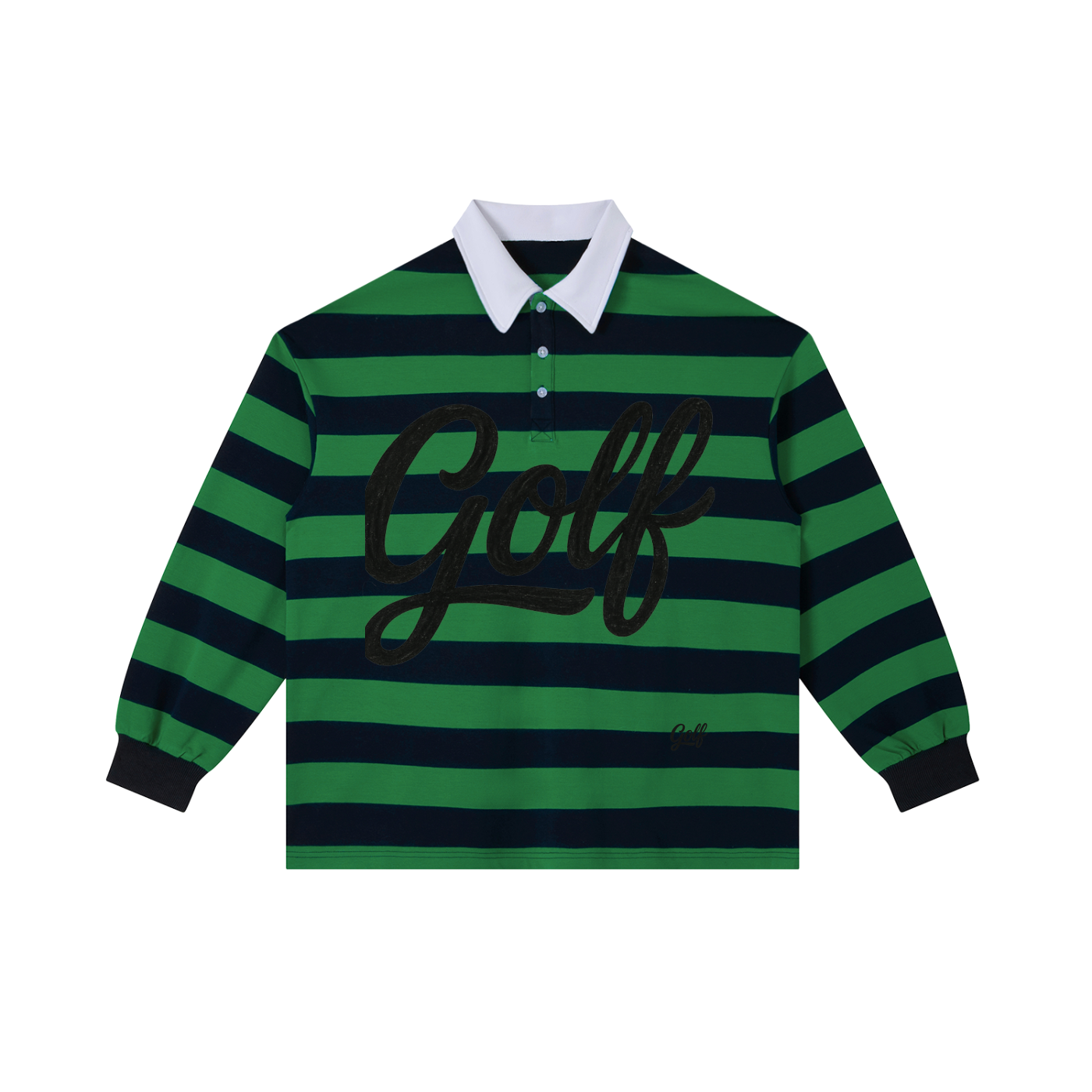 Color Block Stripe Polo Shirt