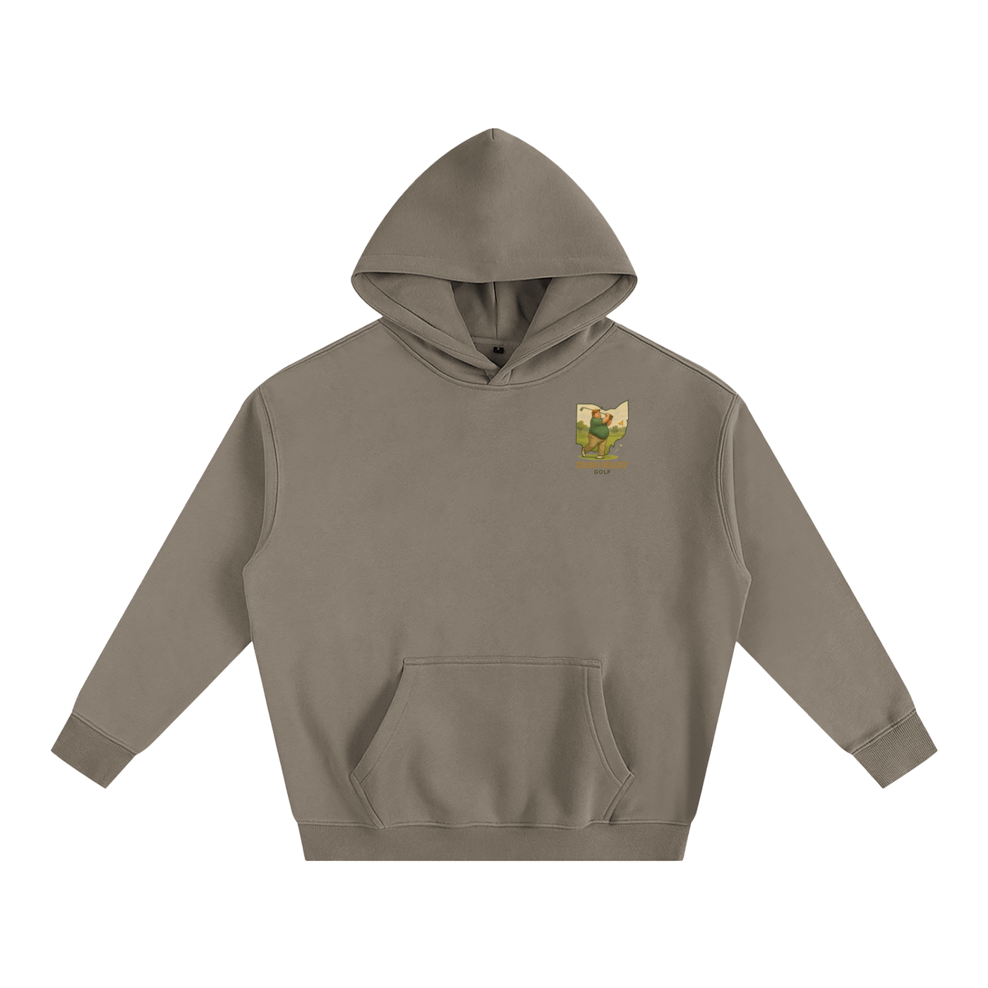 Average Schmoe Golfing Oversize Fleeced Hoodie