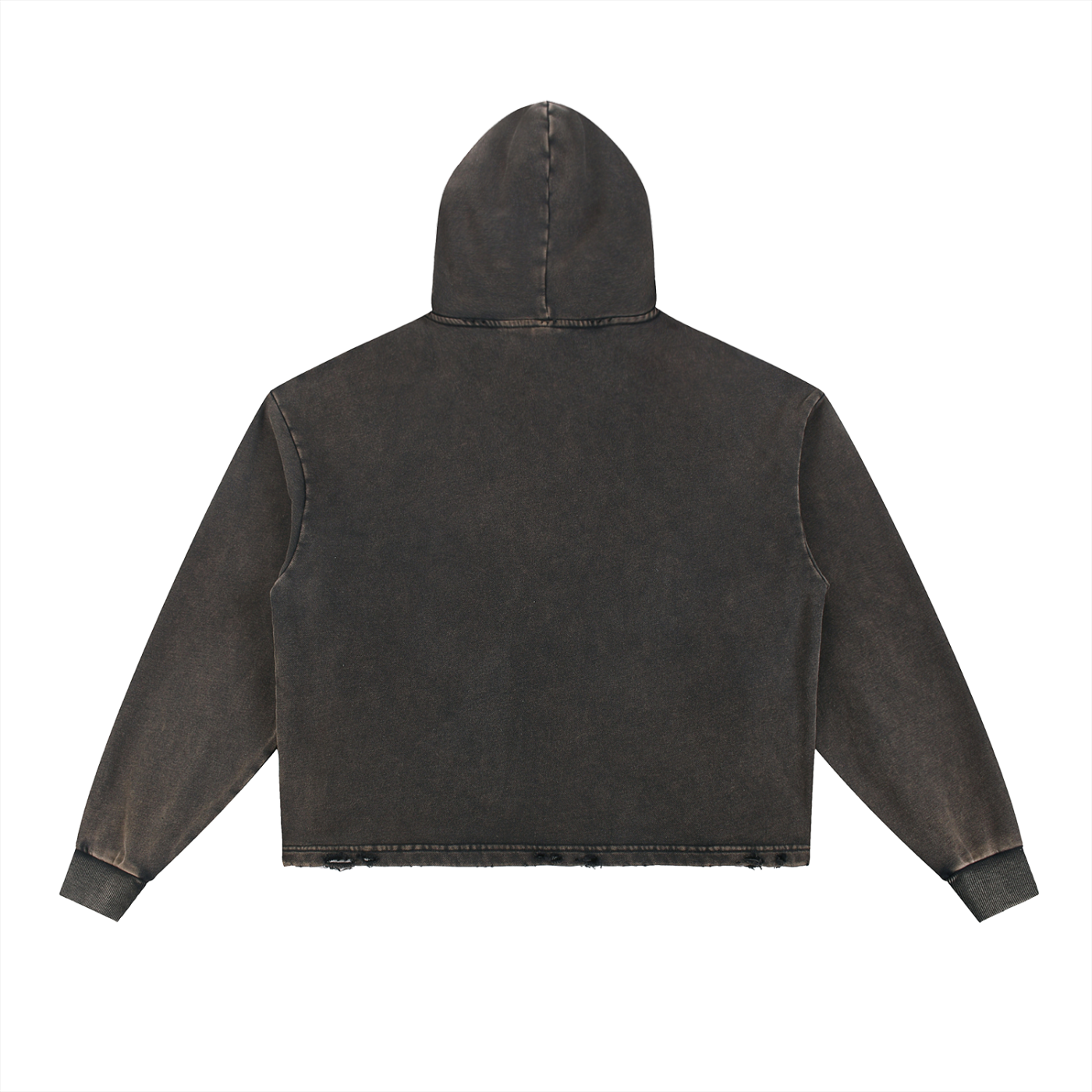 JawsSavesPaws Vintage Washed Frayed-Hem Hoodie