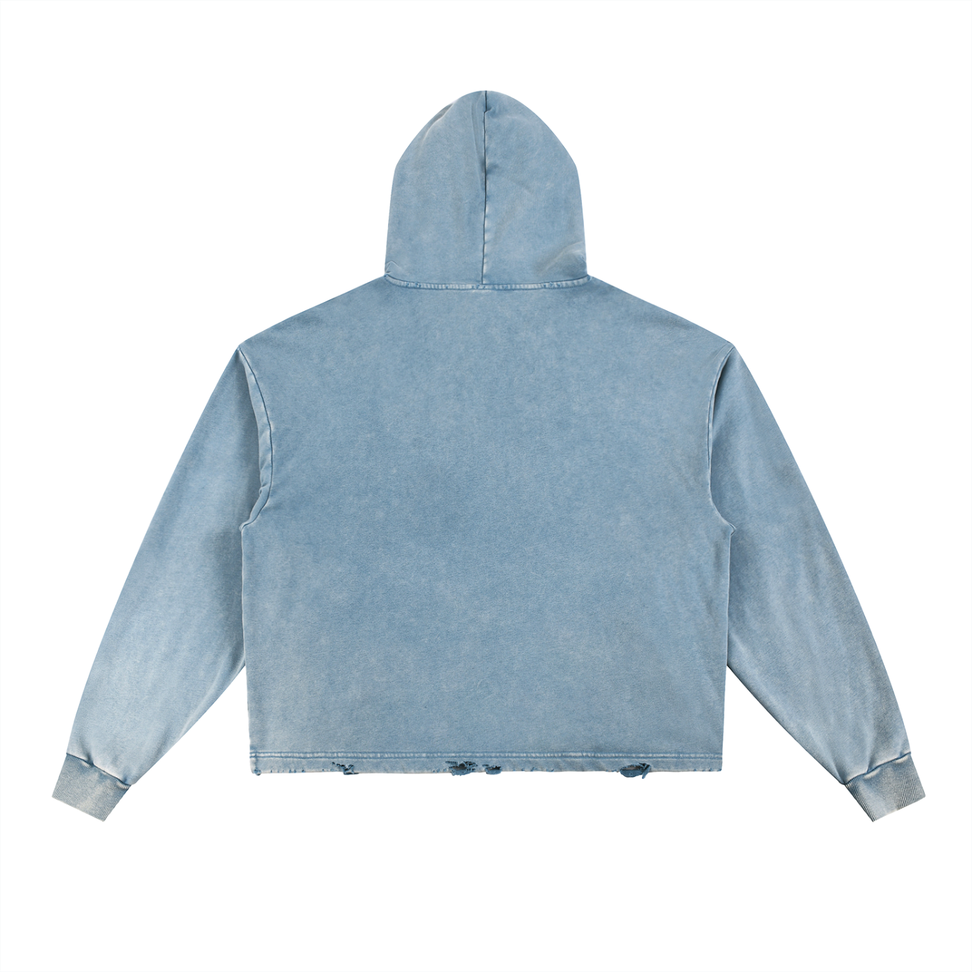 JawsSavesPaws Vintage Washed Frayed-Hem Hoodie