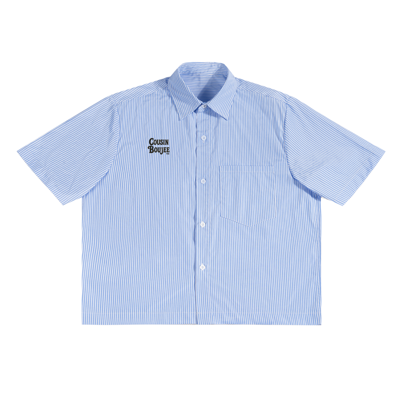 Oversized Vertical Stripe Boxy Shirt