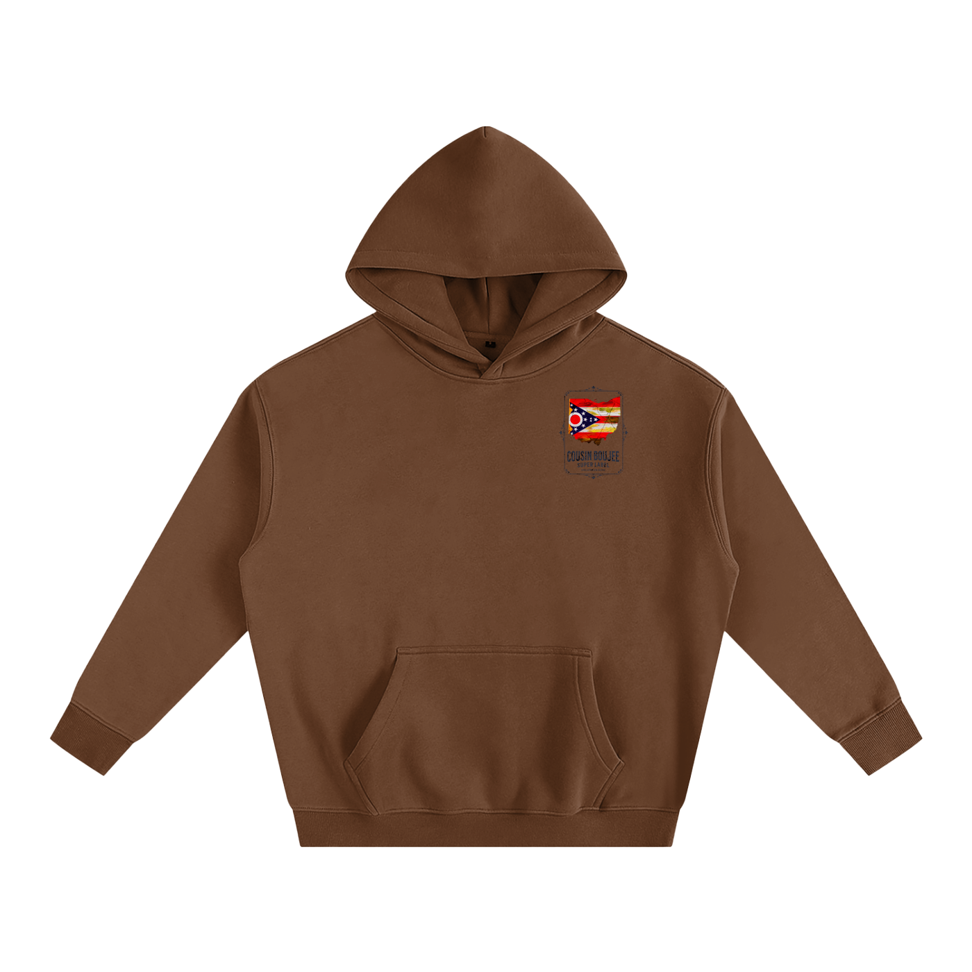 Super Brand Oversize Fleeced Hoodie